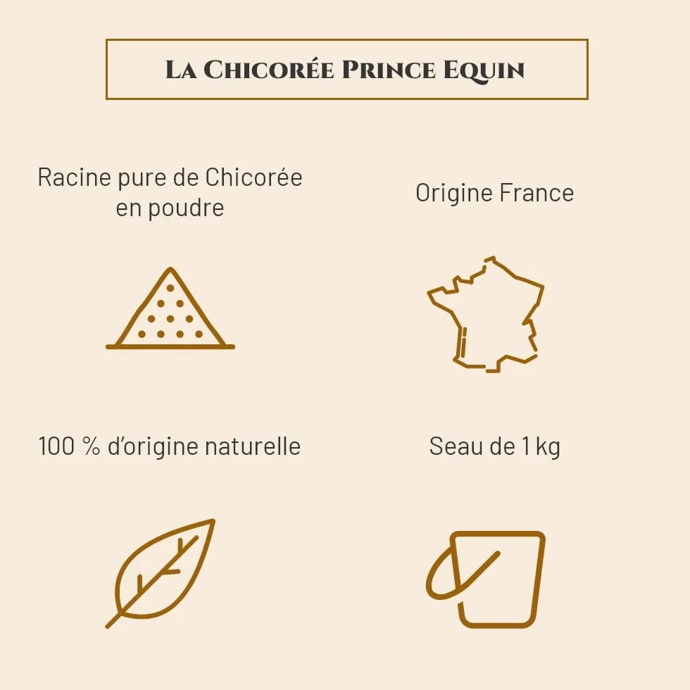 CHICORÉE Complément nutritionnel Cheval Seau 1 kg Digestion Flore intestinale Marque Française