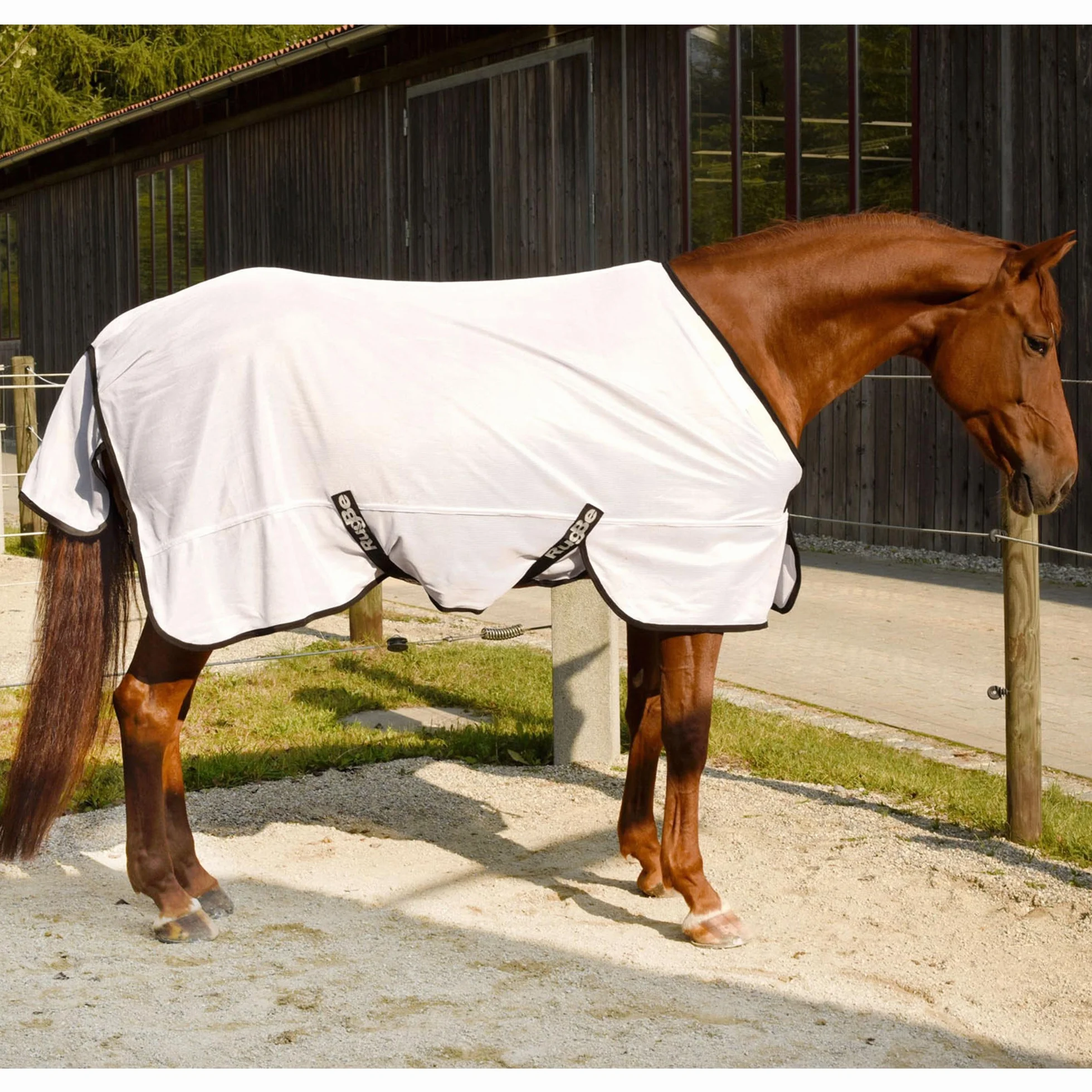Kerbl Couverture Rugbe Superfly Blanche 145 Cm Cheval Taille M