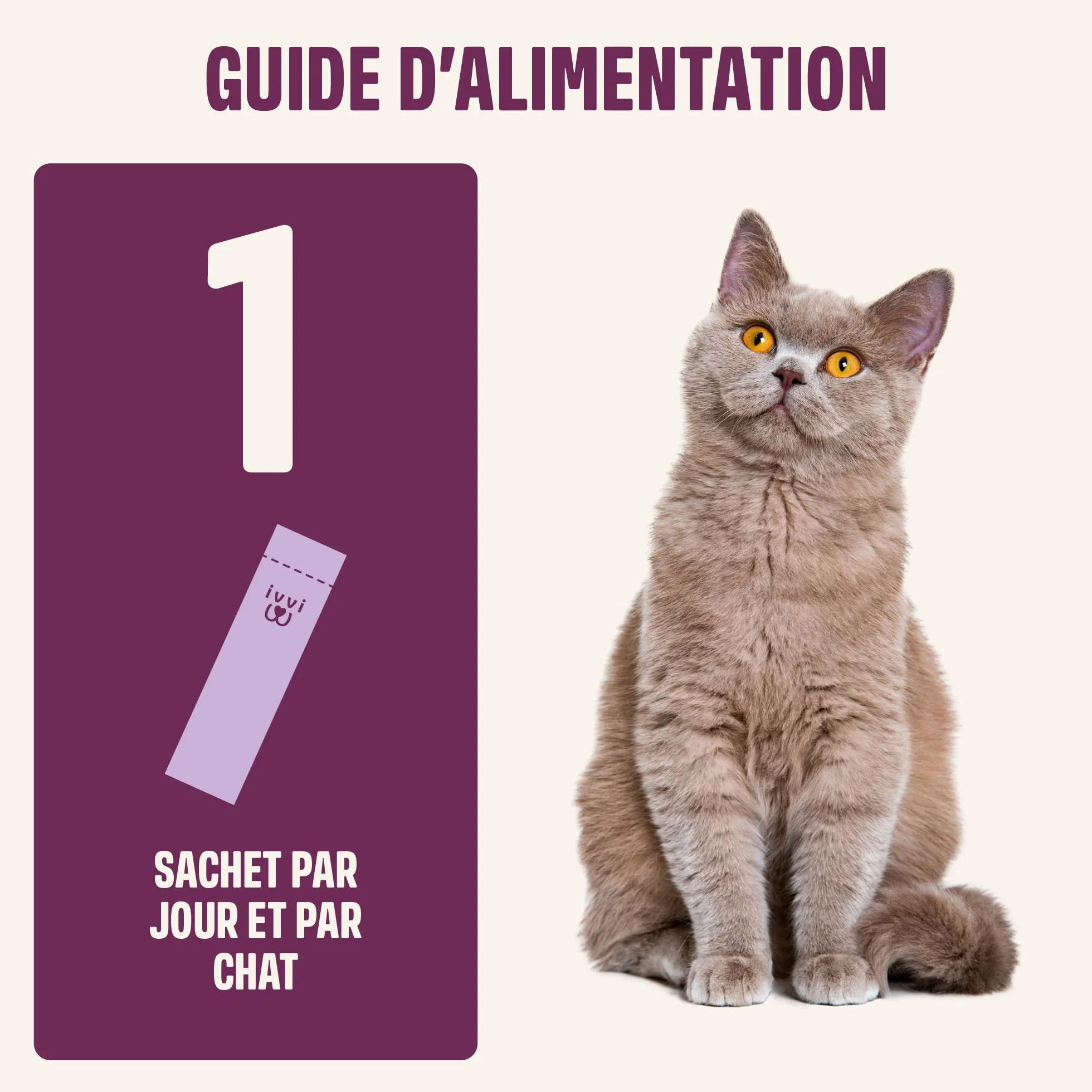 ivvi Calmant pour Chat Relax Essence Crème à Lécher Anti-Stress Chat Camomille L-Tryptophane Magnésium 30 x 15g
