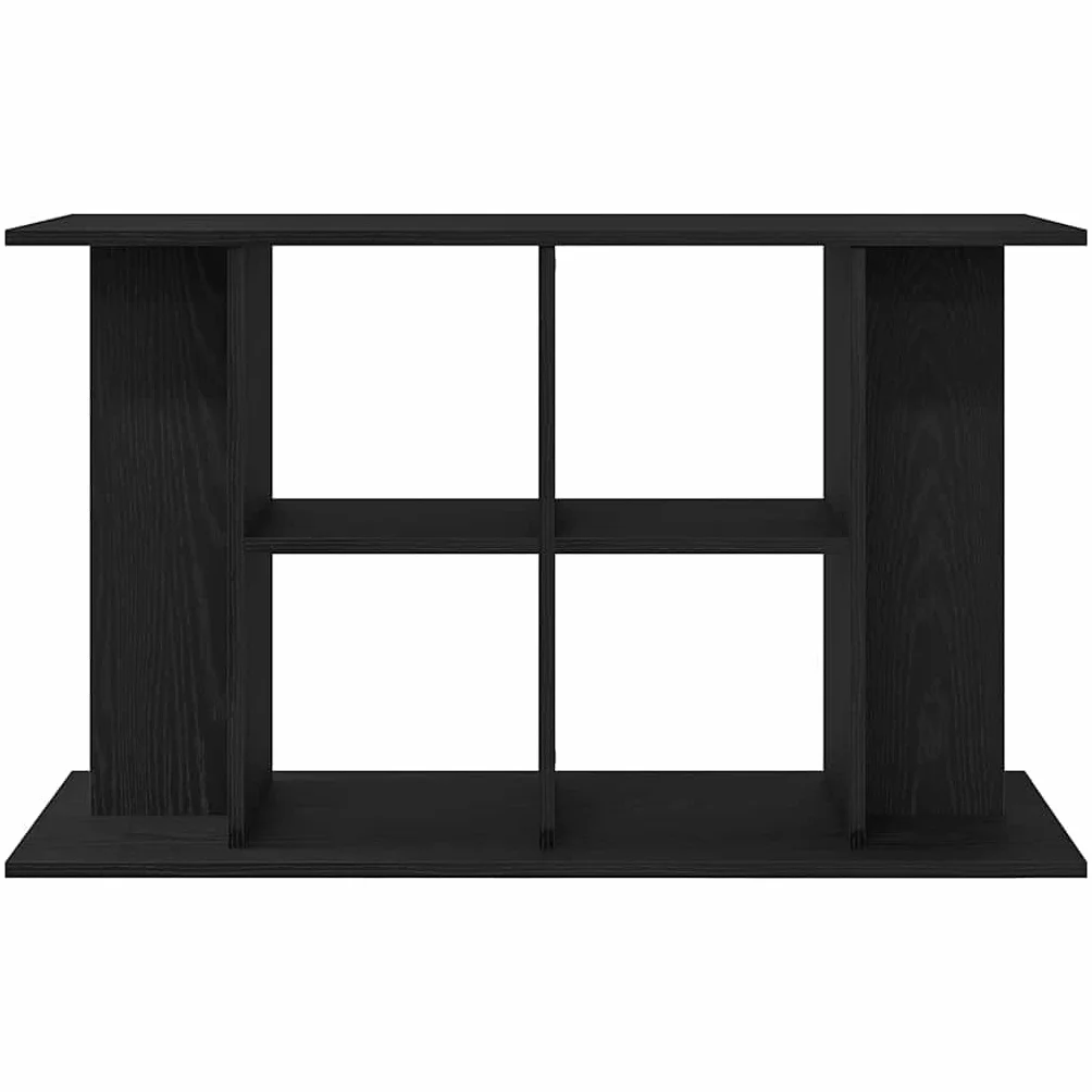 vidaXL Support d'aquarium Chêne Noir 100x40x60 cm Bois d'ingénierie