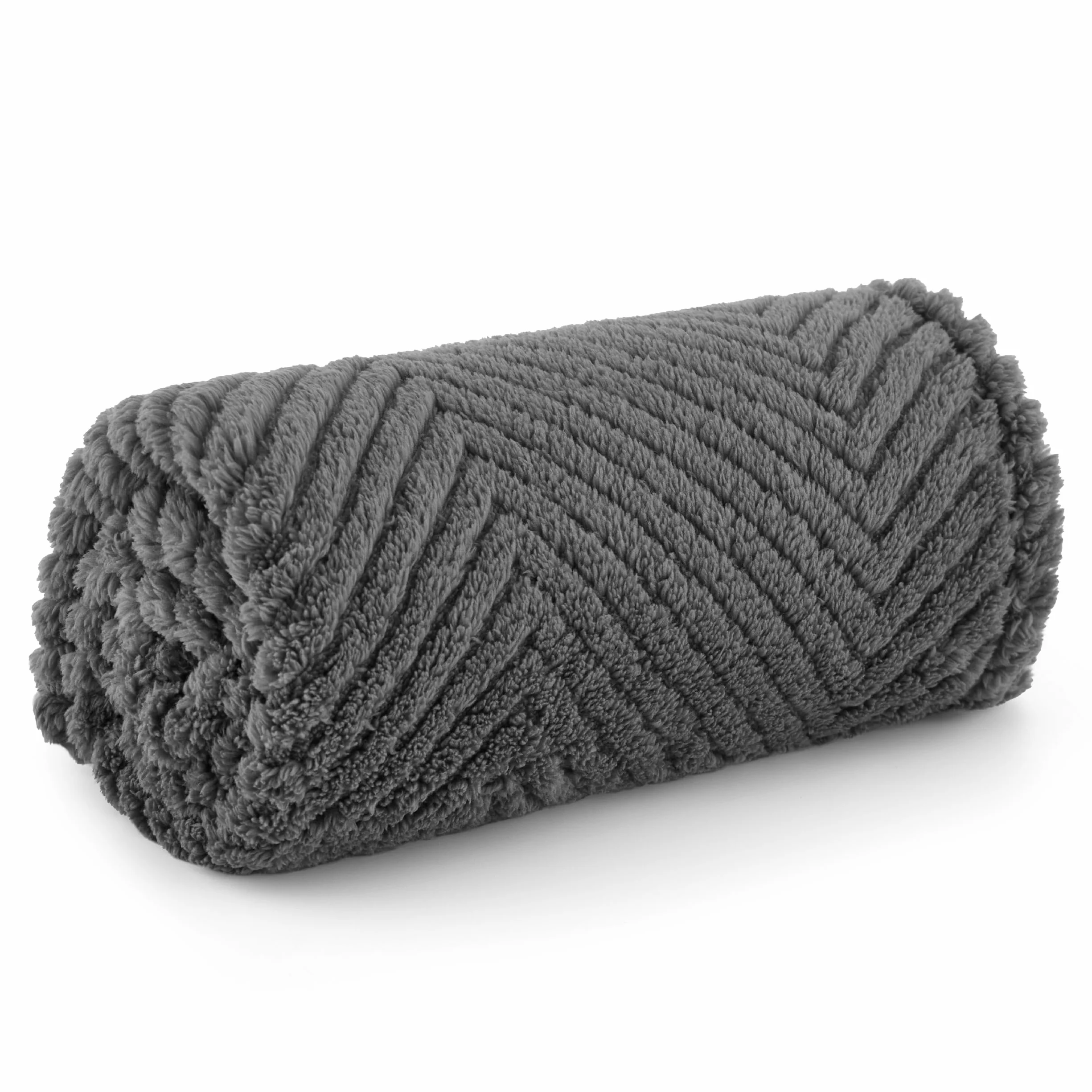 Bedsure Couverture pour Chien et Chat Lavable 80x60 cm Polaire Corail Gris foncé