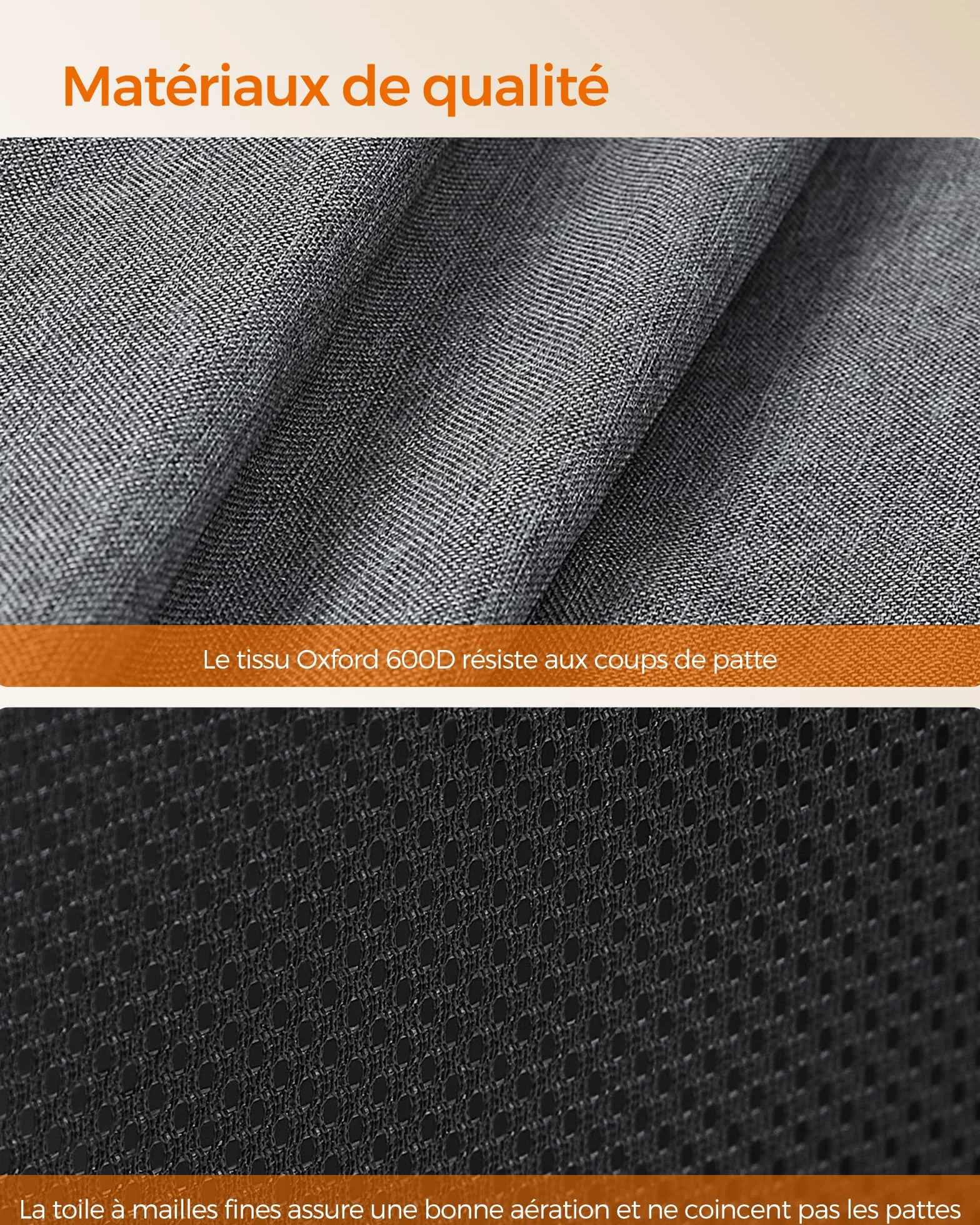 Feandrea Parc pour Chien en Tissu Oxford, Clôture Octogonale, Enclos Taille L, 112 x 112 x 62 cm, Gris Foncé et Gris Clair