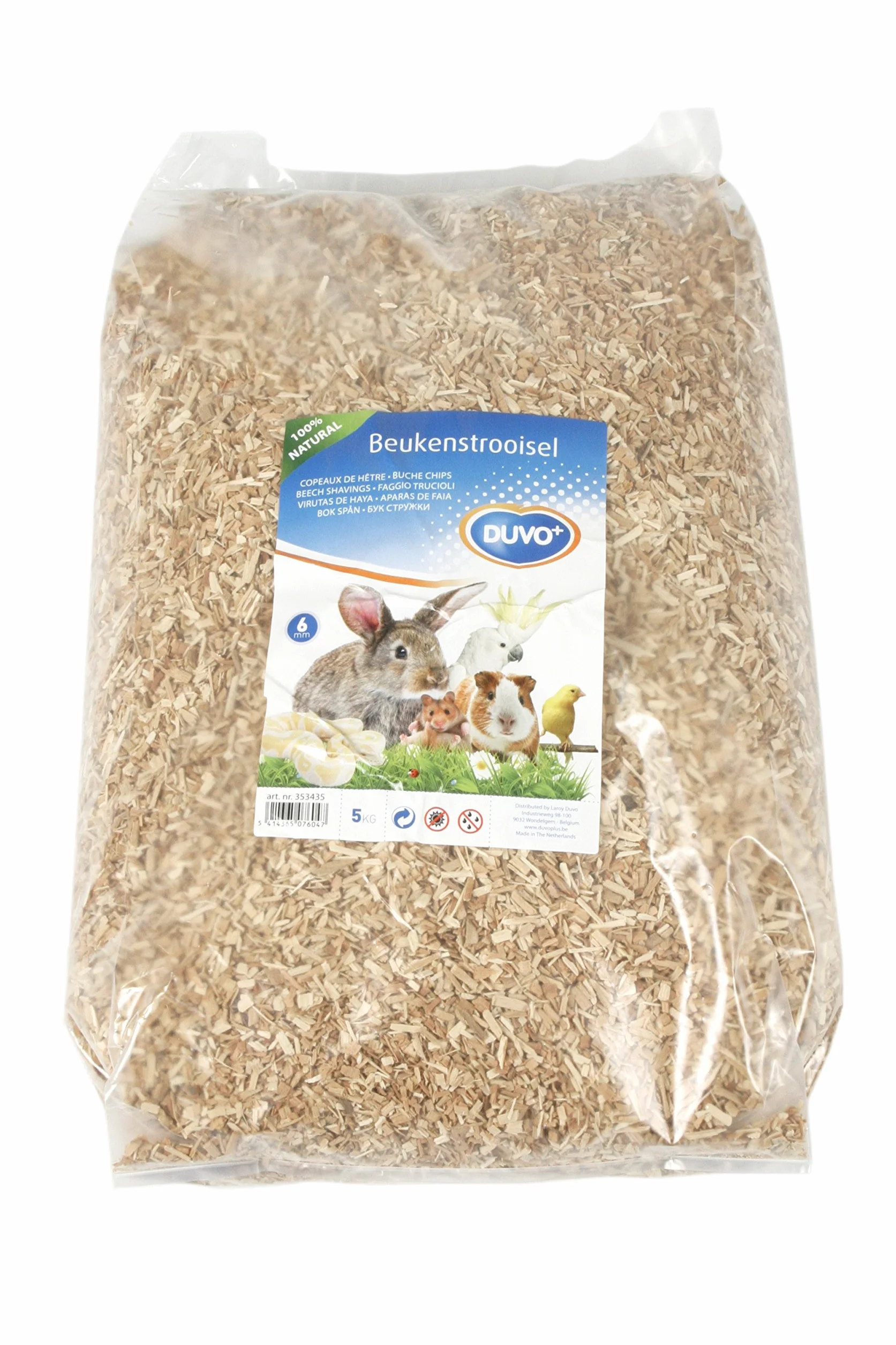 duvoplus Copeaux de hêtre 6MM 5KG Oiseaux