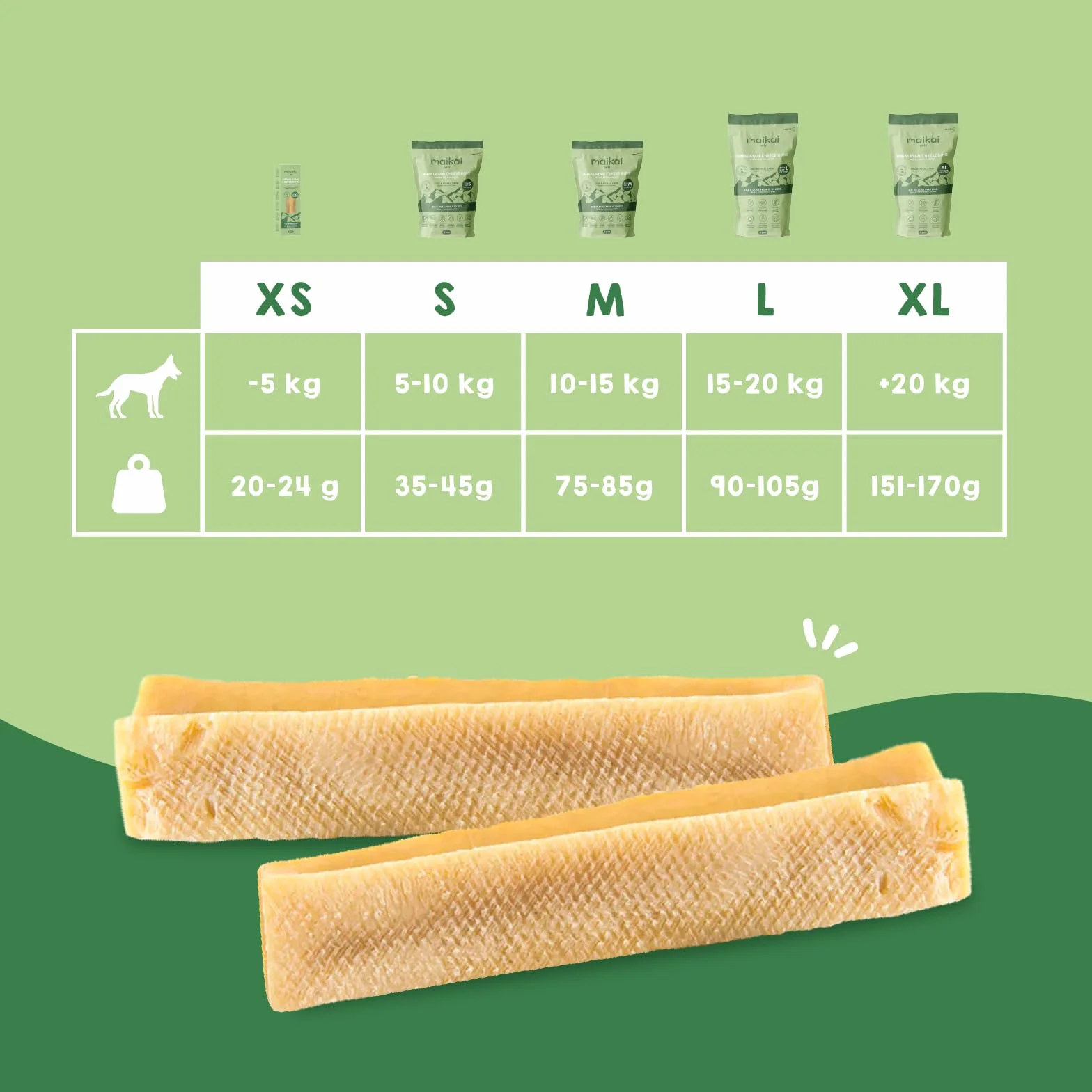 Fromage de Yak pour Chien Mastication Naturel Longue Durée Soin Dentaire Himalaya Pack 3 Taille M 10-15 kg