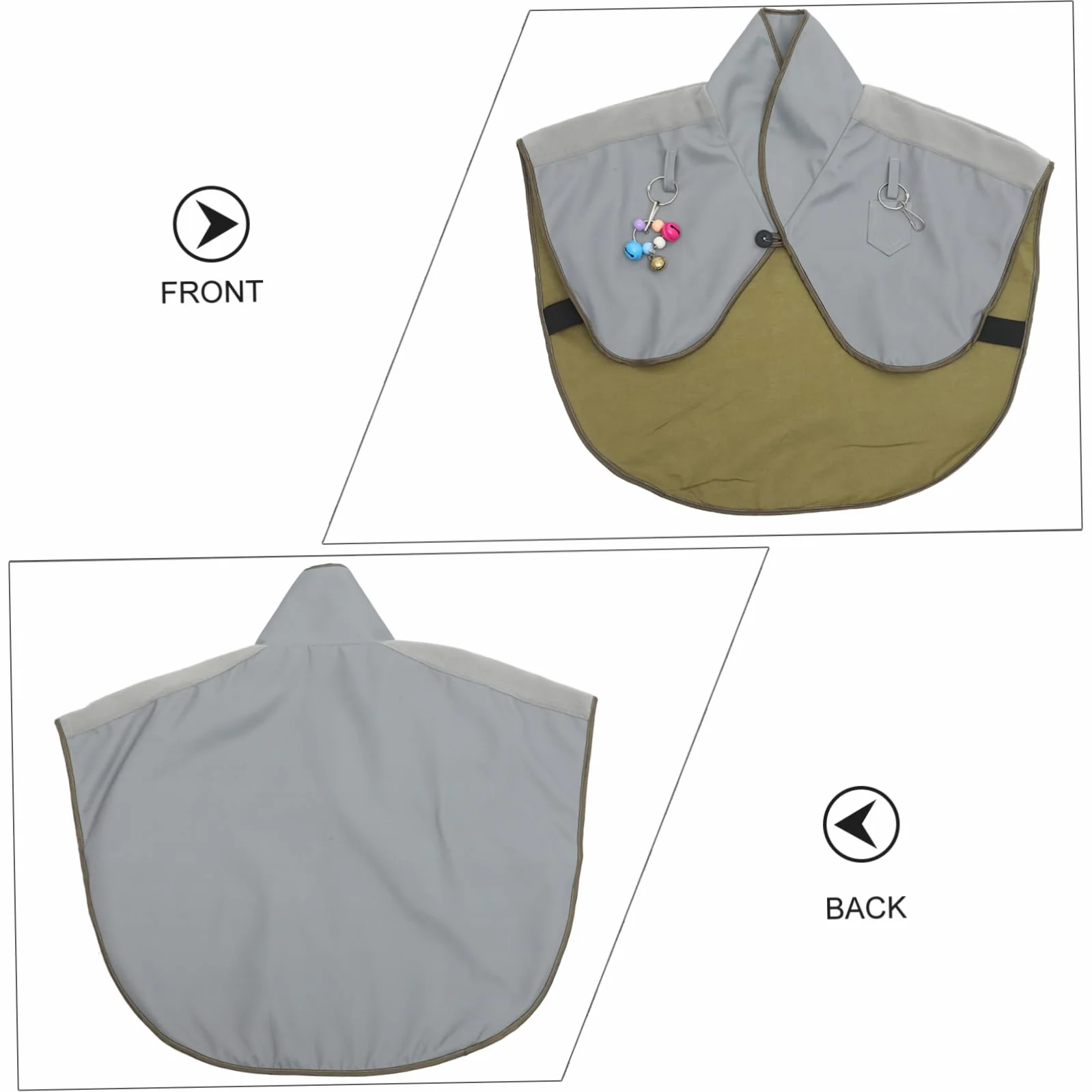Protection Épaule Oiseaux Coton Lin Imperméable Réutilisable pour Perroquet