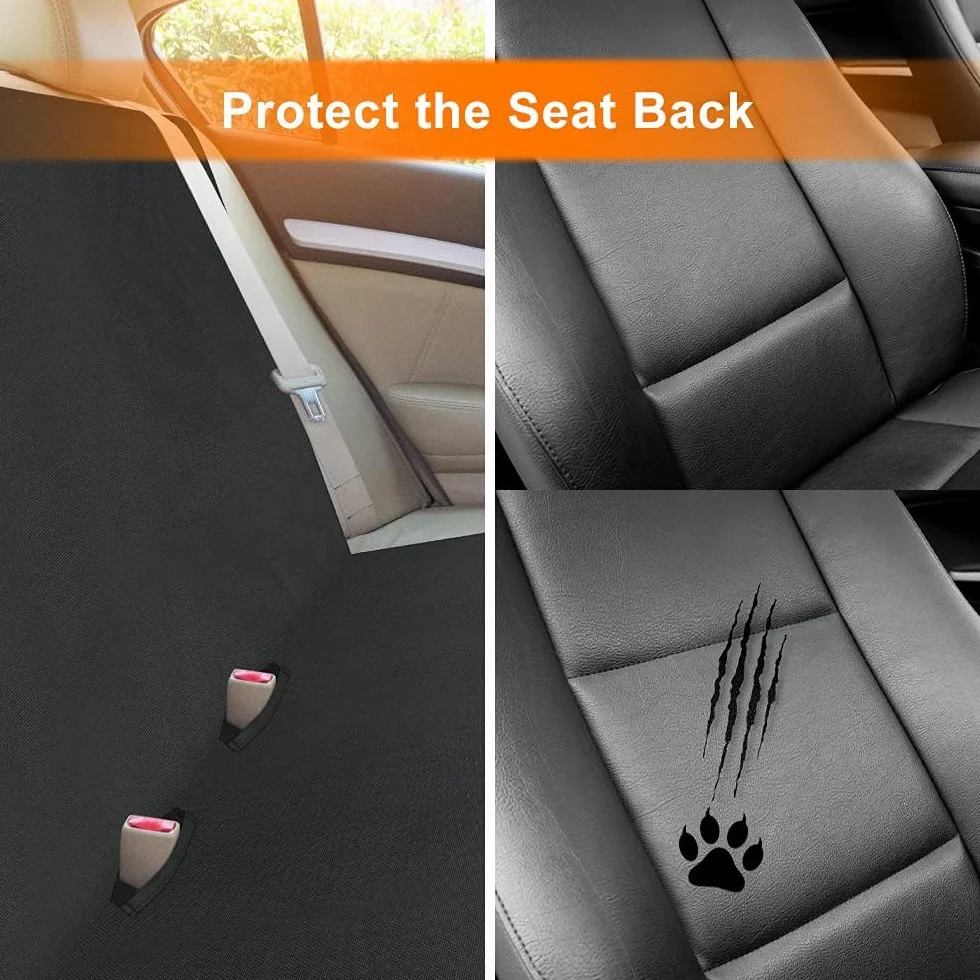 Housses de Siège de Voiture pour Chien 145x125 cm Protecteur Siège Arrière Imperméable Antidérapant