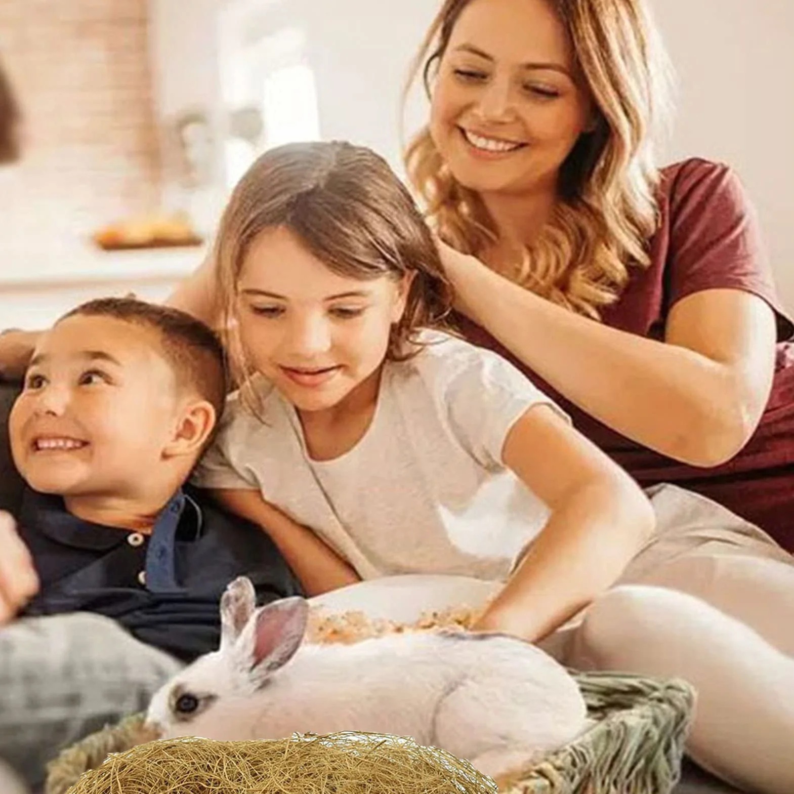 Fulenyi Fibre De Coco 100g Literie Confortable pour Petits Oiseaux, Matériau de Doublure pour Nid