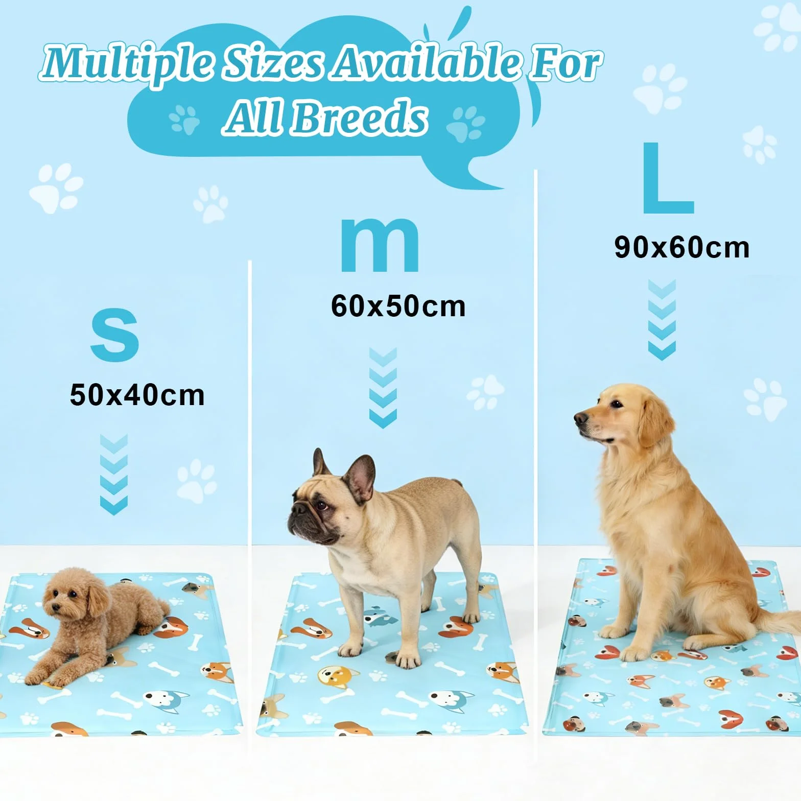 Tapis Rafraîchissant Chien Chat 90x60 cm Lavable Intérieur Extérieur Voiture