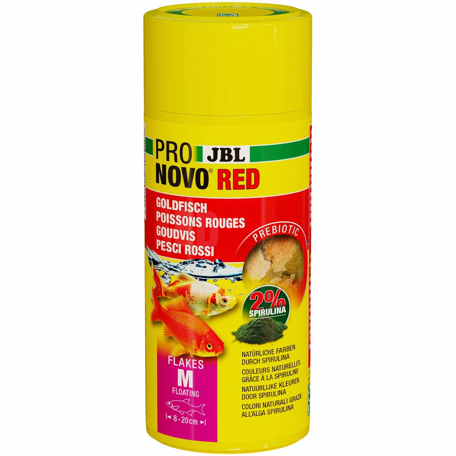 JBL PRONOVO RED FLAKES Aliment Base Poissons Rouges 8-20 cm Flocons taille M 250 ml