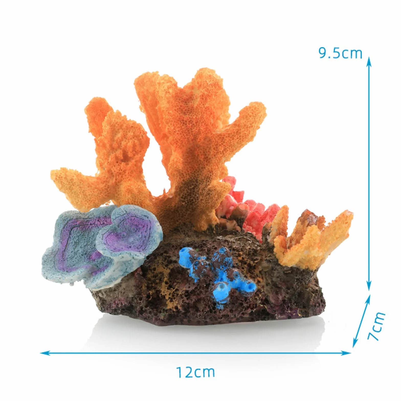 Coraux de Décoration pour Aquarium, Ornements de Récifs Coralliens Artificiels en Résine