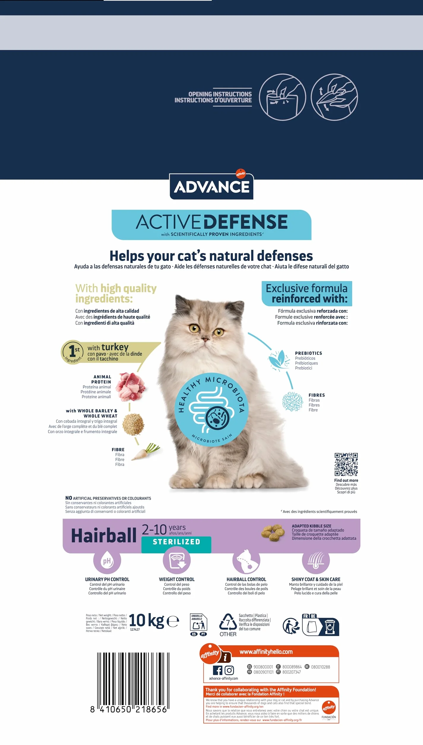 Advance - Advance Cat Sterilized Hairball - 889 - 10 Kg.