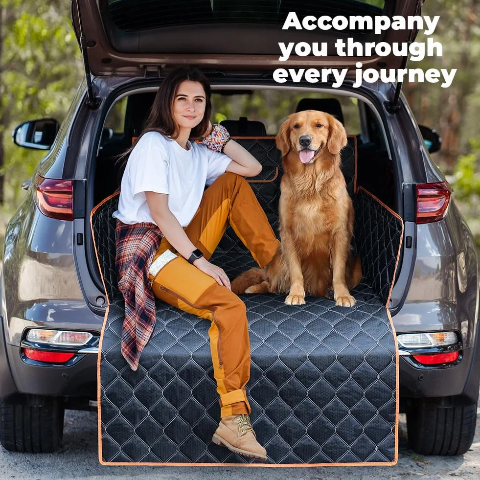 KYG Housse Coffre Voiture Chien Protection Latérale Imperméable Antidérapant 185x105cm