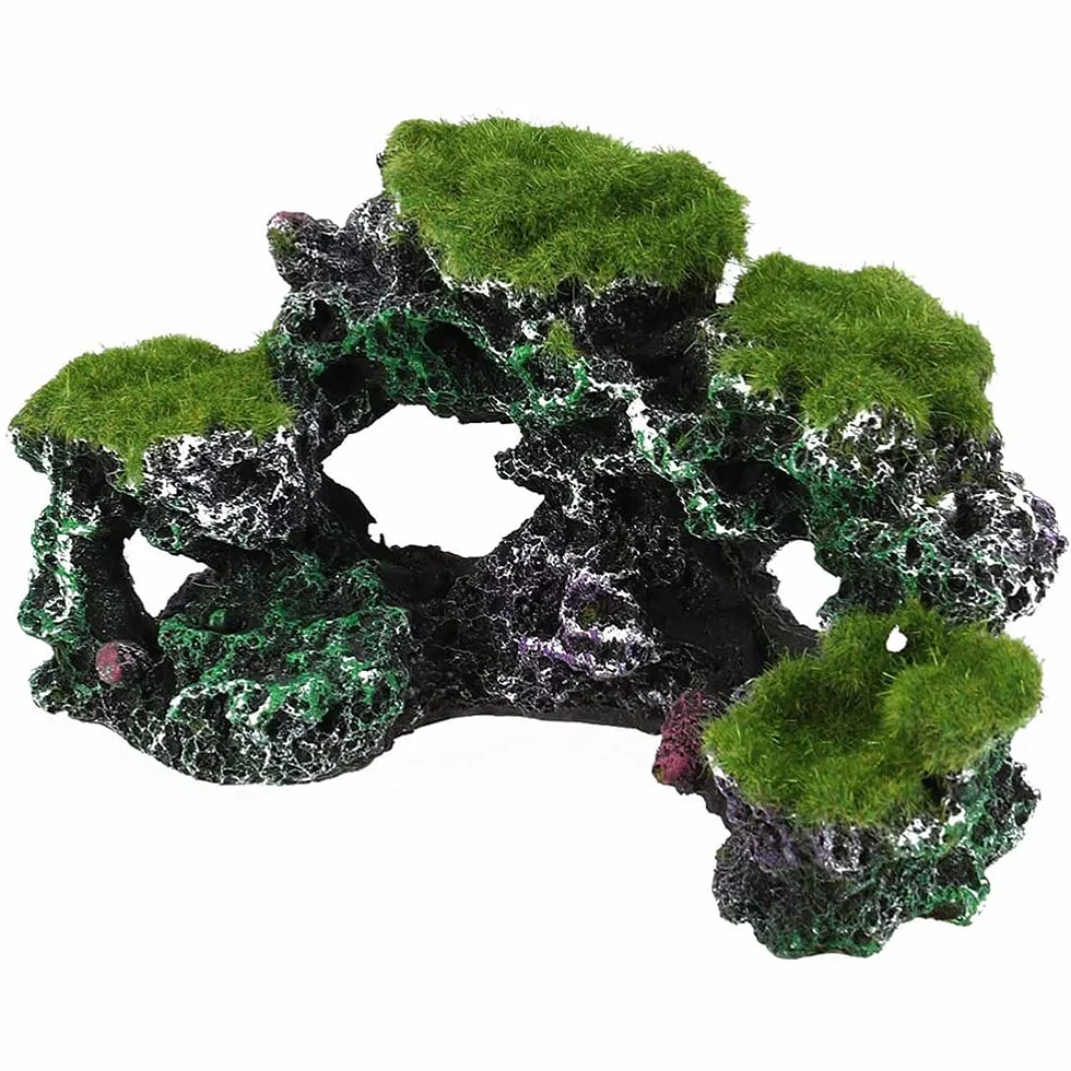 Plantes artificielles pour aquarium décoration corail montagne cachette