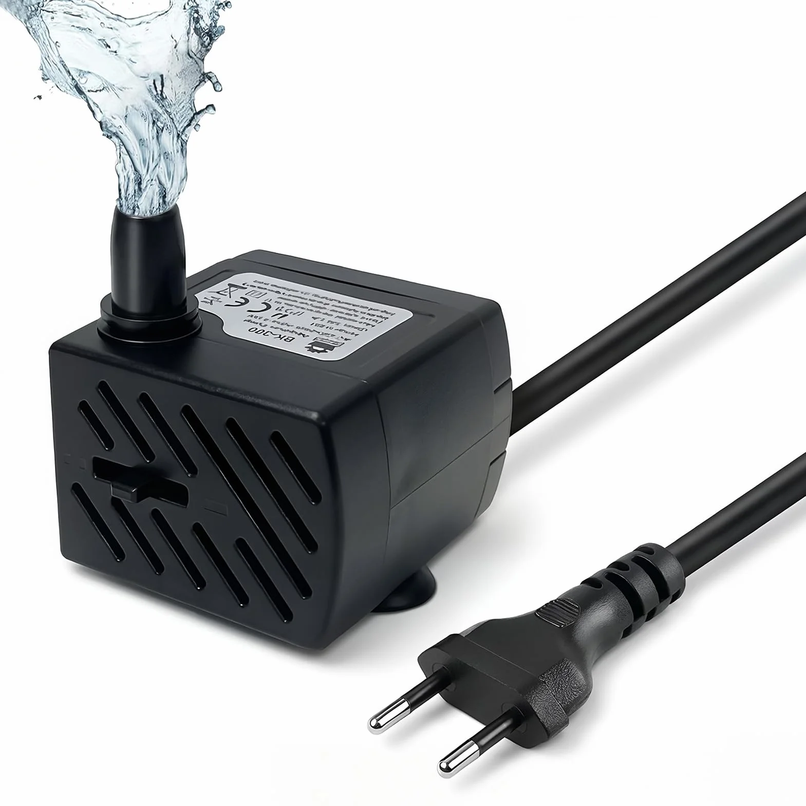 Pompe à Eau Submersible 3.5W 200L/H Ultra-Silencieuse 1.5M pour Aquarium Bassin Fontaine