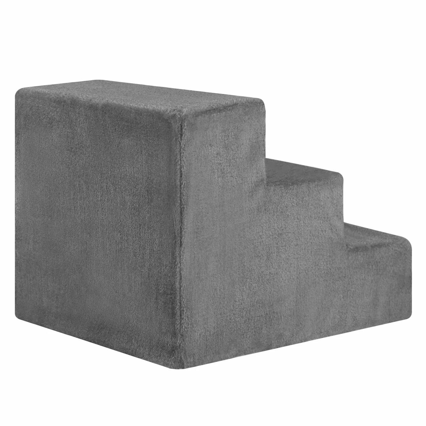 Juskys schody dla zwierząt 36 cm 3 stopnie pokrowiec z pluszu