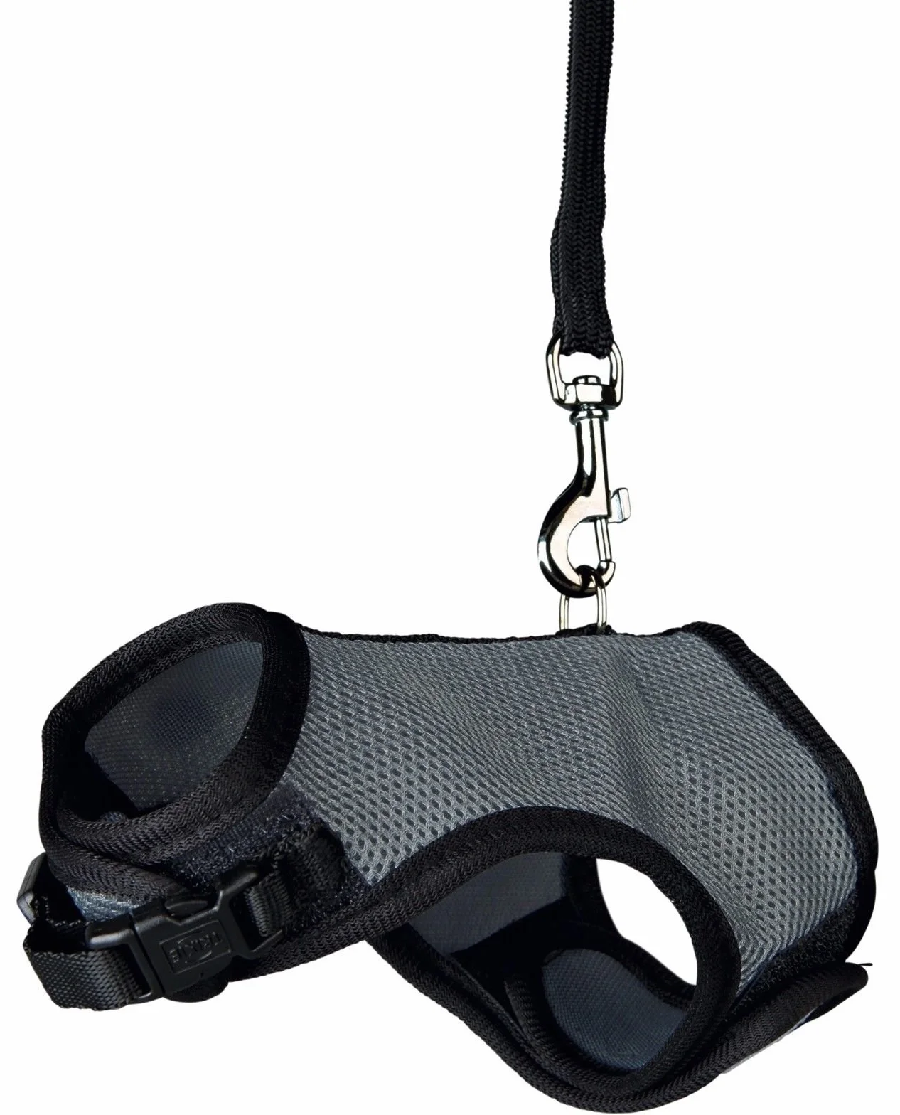 TRIXIE Harnais souple avec laisse de 1,20 m - pour petits animaux - tour de ventre réglable en continu entre 18 - 25 cm - fermeture velcro et encliquetable - différentes couleurs - choix aléatoire - 61512