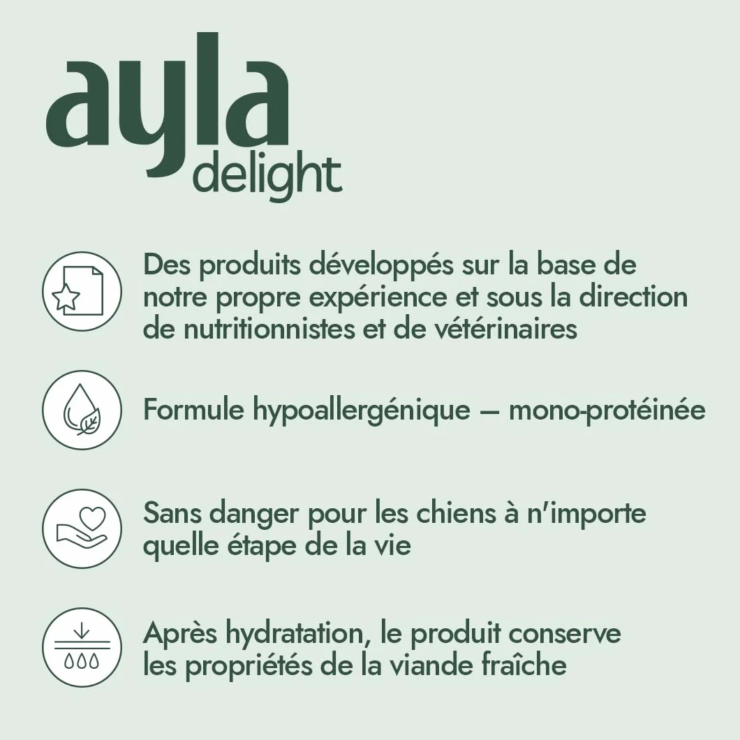 AYLA Friandises pour chat lyophilisées Riche en protéines Booster pelage muscles 140 g mélange