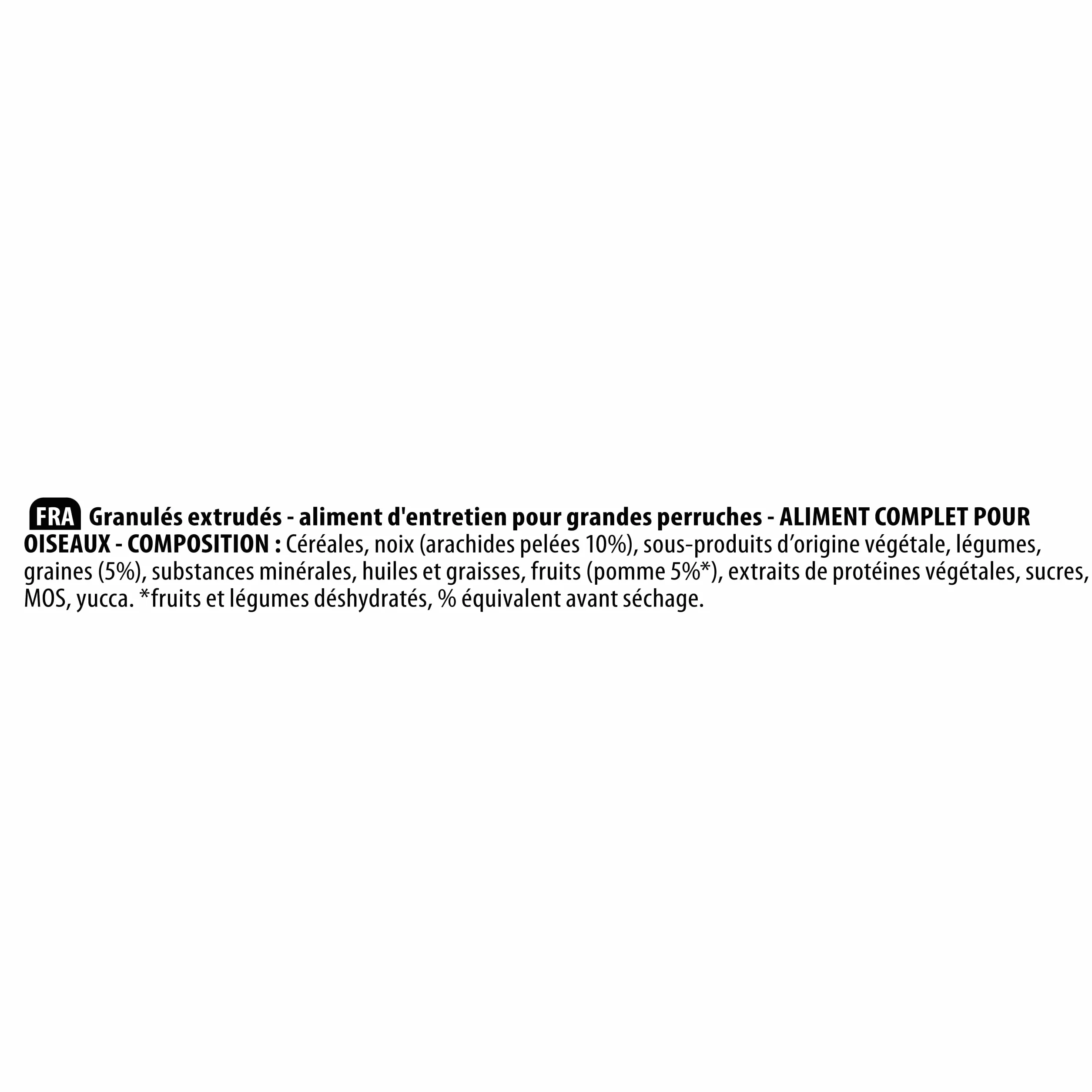VERSELE-LAGA NutriBird G14 Tropical Granulés Extrudés Aliment Grande Perruche 3kg