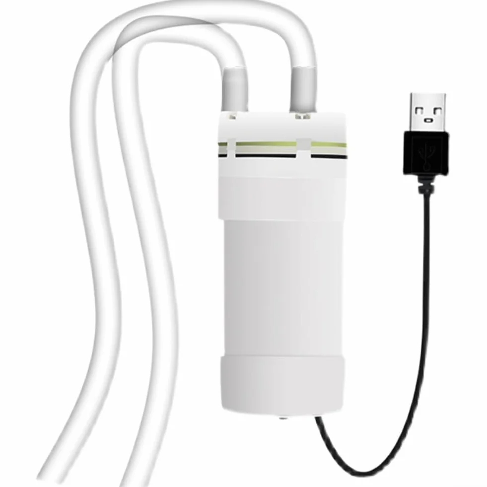 Mini pompe à eau électrique 5 V 2 A auto-amorçante USB 6 mm débit 4 L/min 5 mètres