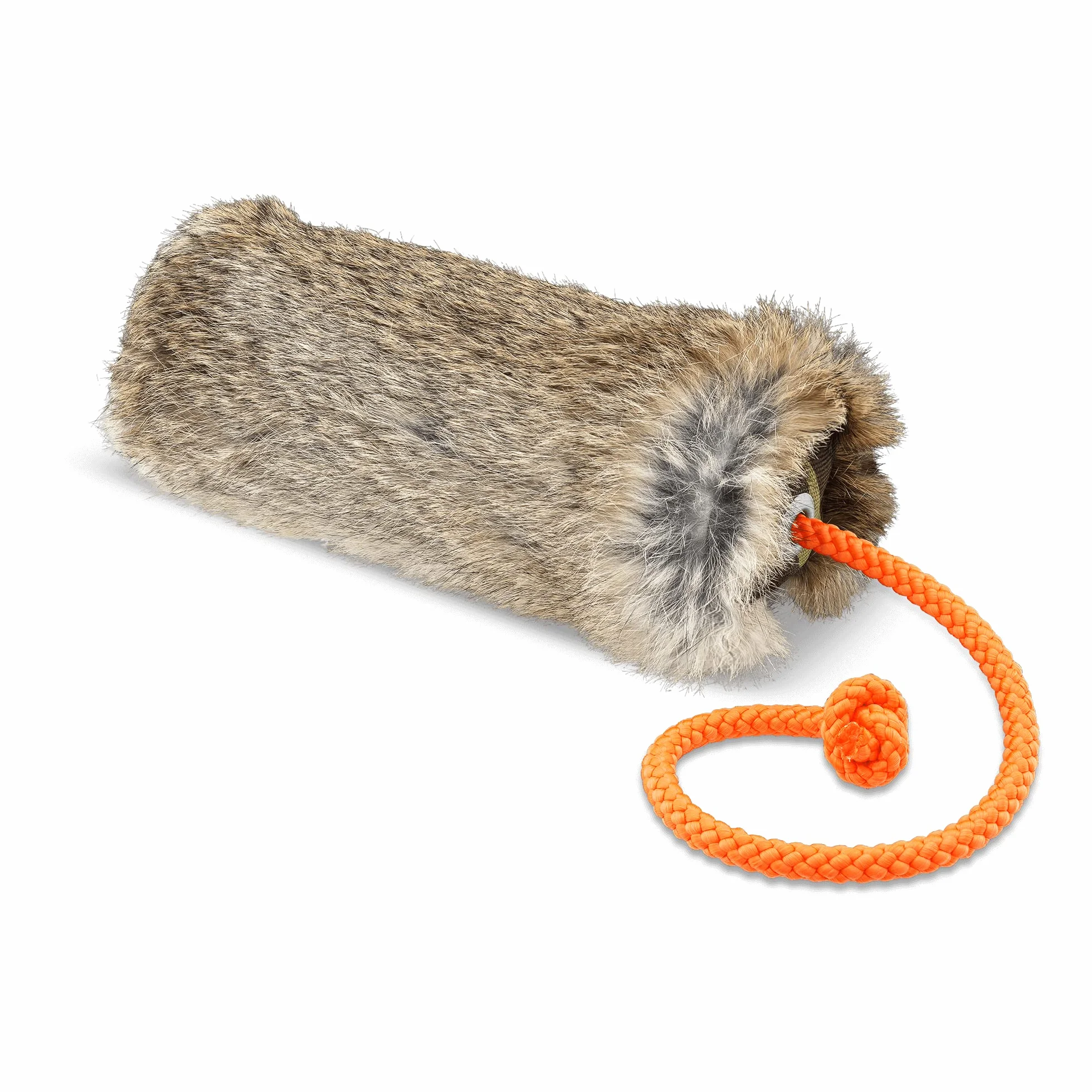 Firedog Mangeoire avec fourrure de lapin véritable avec fermeture éclair et intérieur imperméable