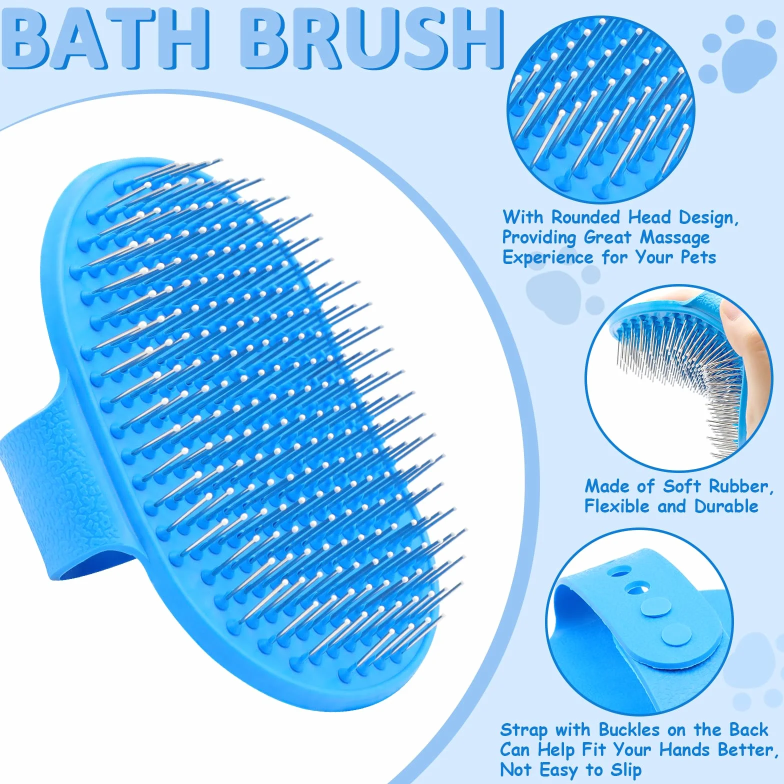 Kit de toilettage pour lapins avec brosse, coupe-ongles et peignes pour animaux de compagnie