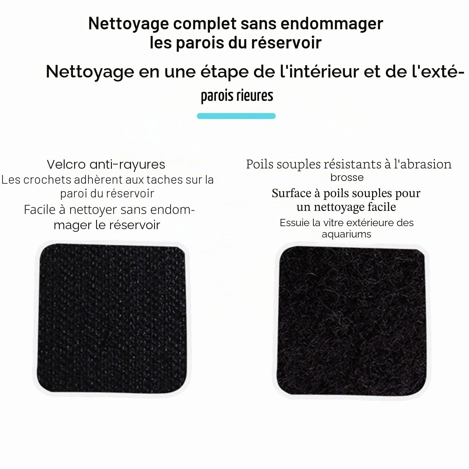 Aimant Aquarium Nettoyage, Brosse Magnétique Poisson Tank Algues Cleaner