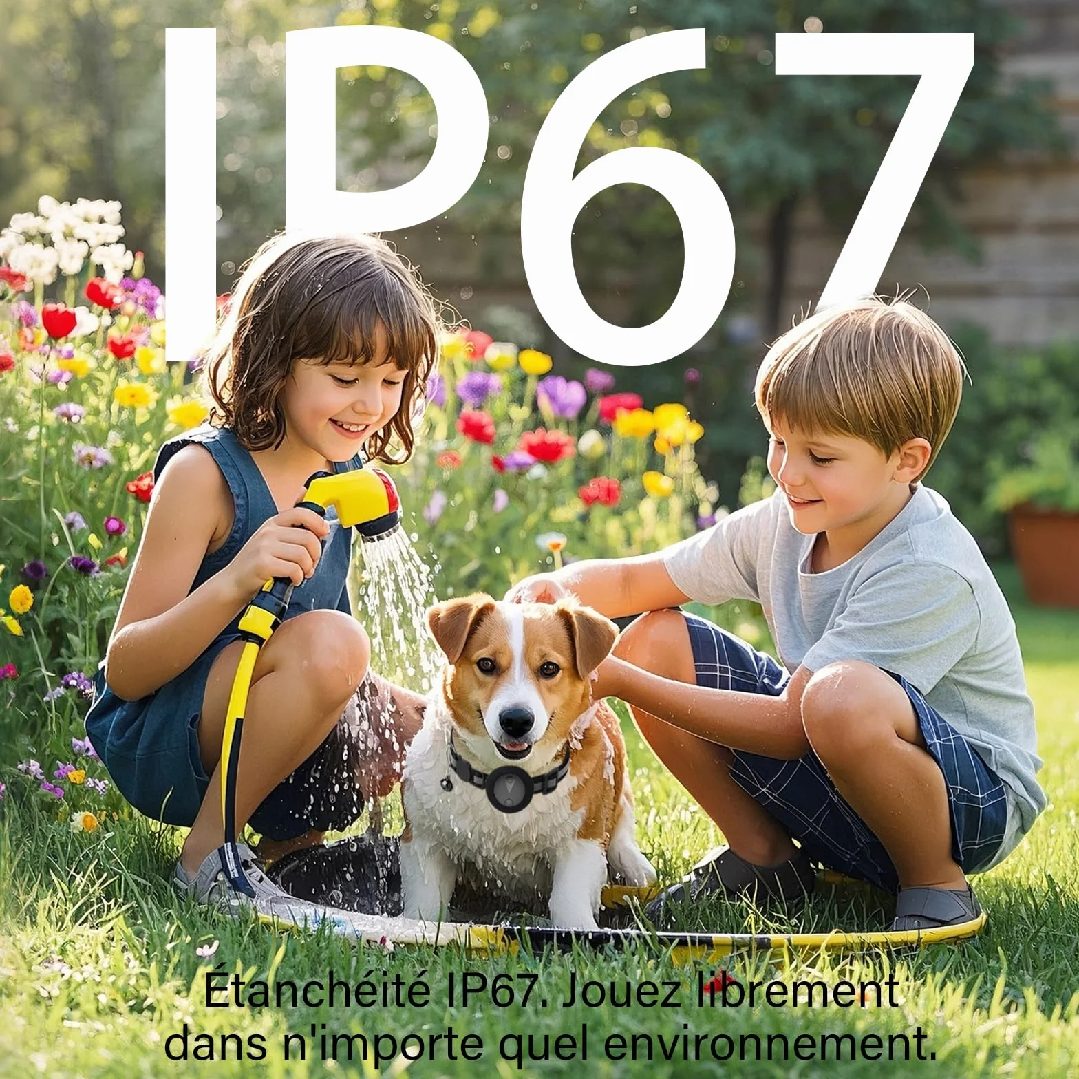 Collier GPS Chat Enregistrement des Trajets sur 7 Jours Collier GPS pour Chien Compatible avec iOS et Android GP S Chien Suivi en Temps RéEl GP S Tracker Traceur pour Animaux éTanche IP67 - Noir