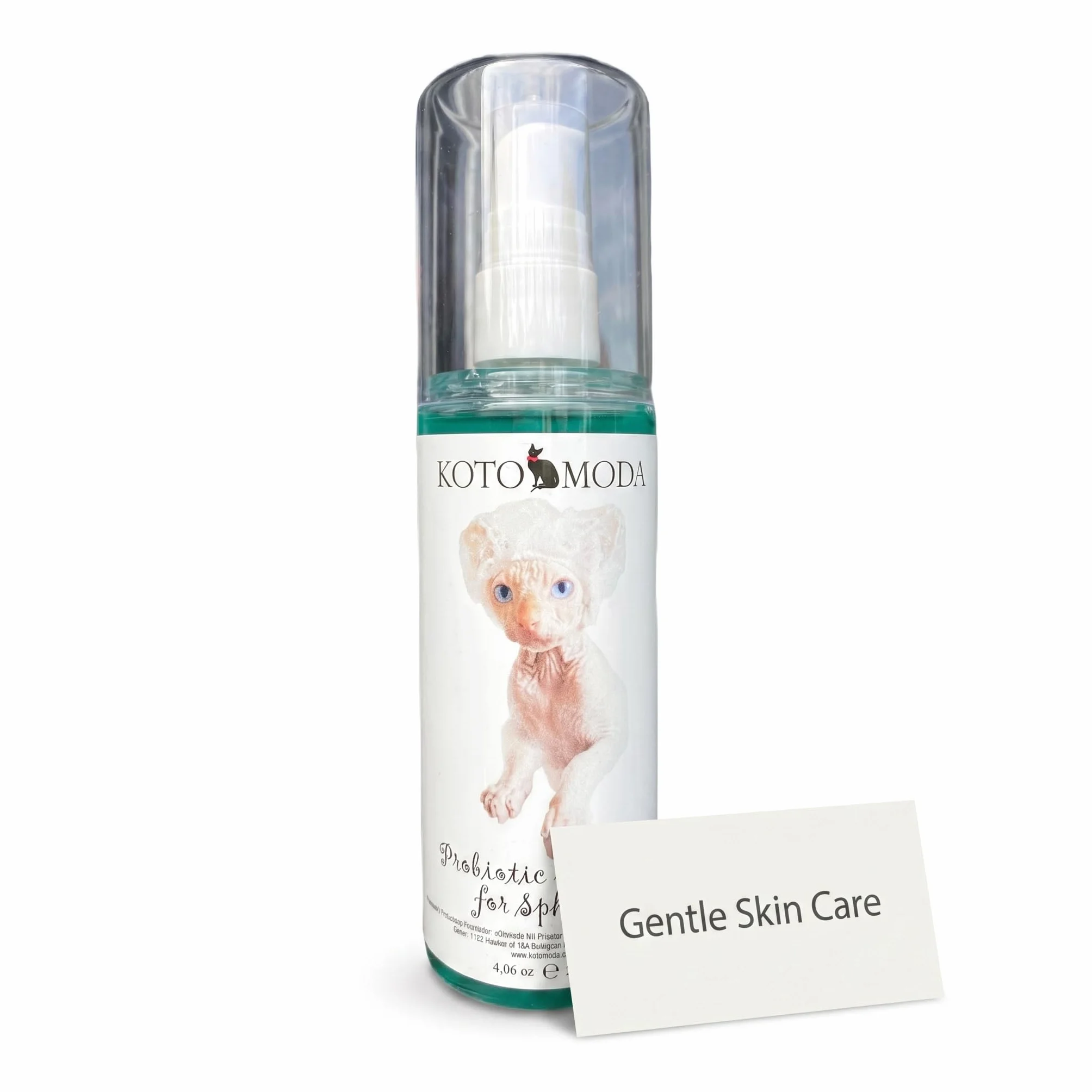 Shampooing Probiotique pour Chats Sphynx 120 ml Nettoyant Doux pH équilibré Peaux Sensibles