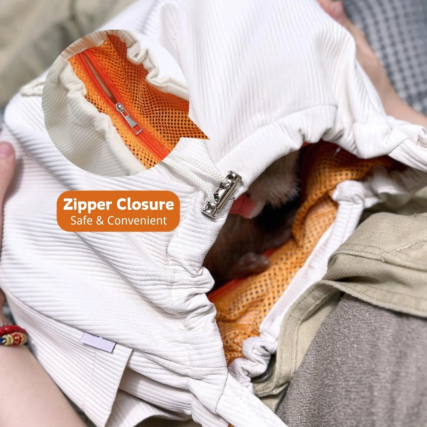 Sac de Transport en bandoulière pour Furet avec Sangle réglable Mains Libres