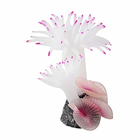 Décorations artificielles Plantes coralliennes pour aquarium Simulation naturelle Corail Blanc