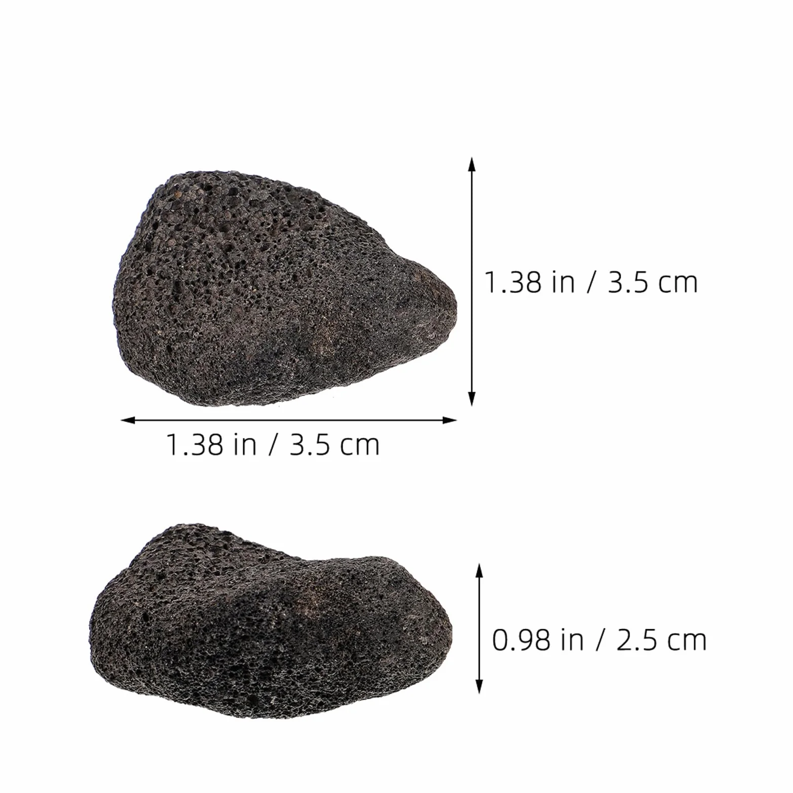 Pierre de Lave Naturelles Noires pour Aquarium Décoration Foyers Grills à Gaz