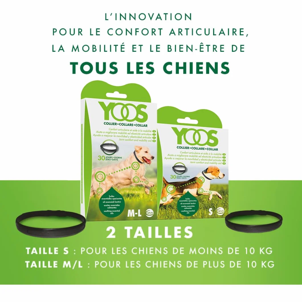 Ceva Yoos Confort Articulaire et Mobilité Collier (70cm) Taille m/l Chien >10kg