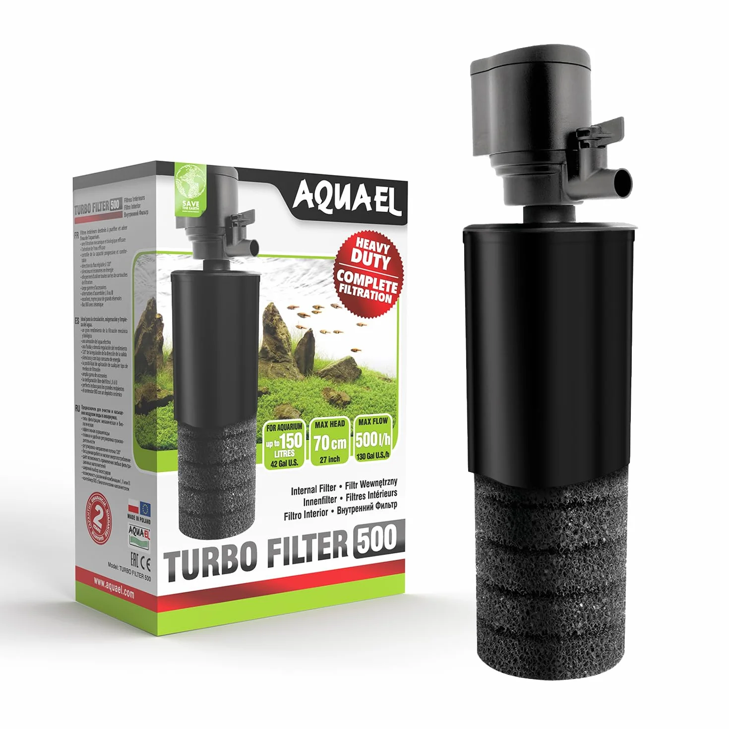 Filtre Turbo 500 l/h 4.4W <150L