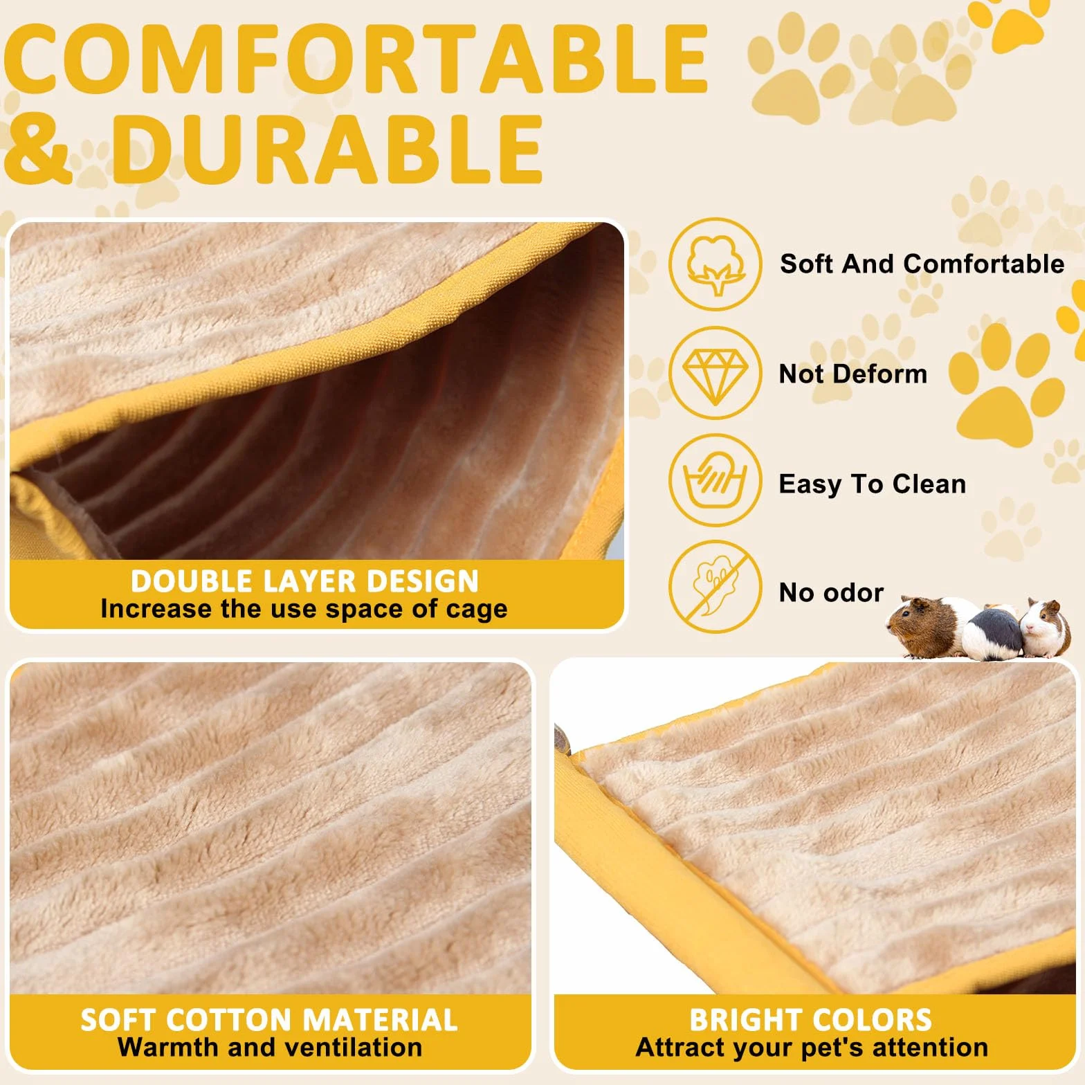 Hamster hamac Maison Souris Rat Suspendu balançoire lit Chaud Petit Animal de Compagnie Double Couche Cage Tente hutte nid pour Souris Rat Hamster Jouant Dormir