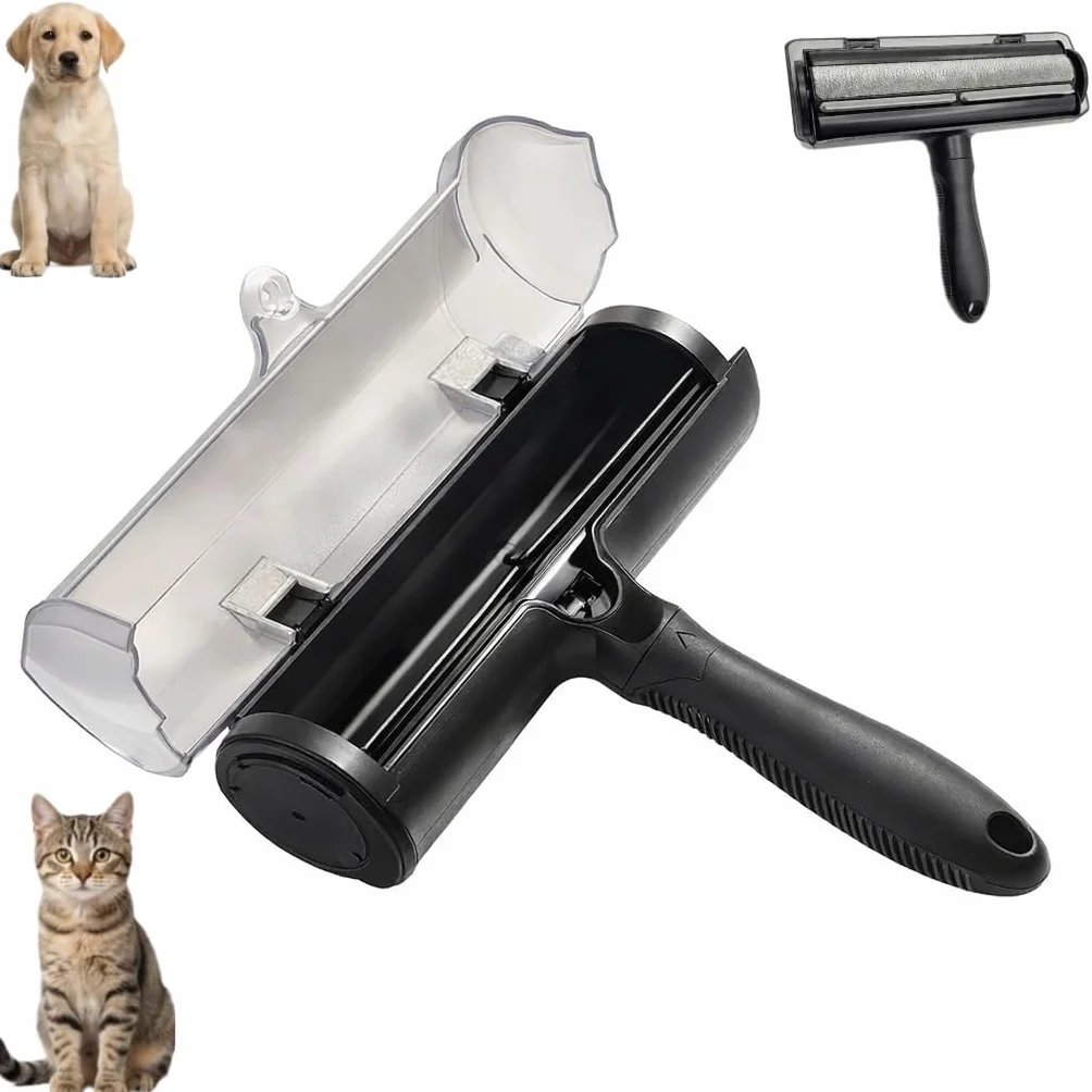 Brosse Anti Poils Animaux pour Chat Chien, Enlève Poils sur Canapé Tapis Vêtements Sièges Voiture Réutilisable