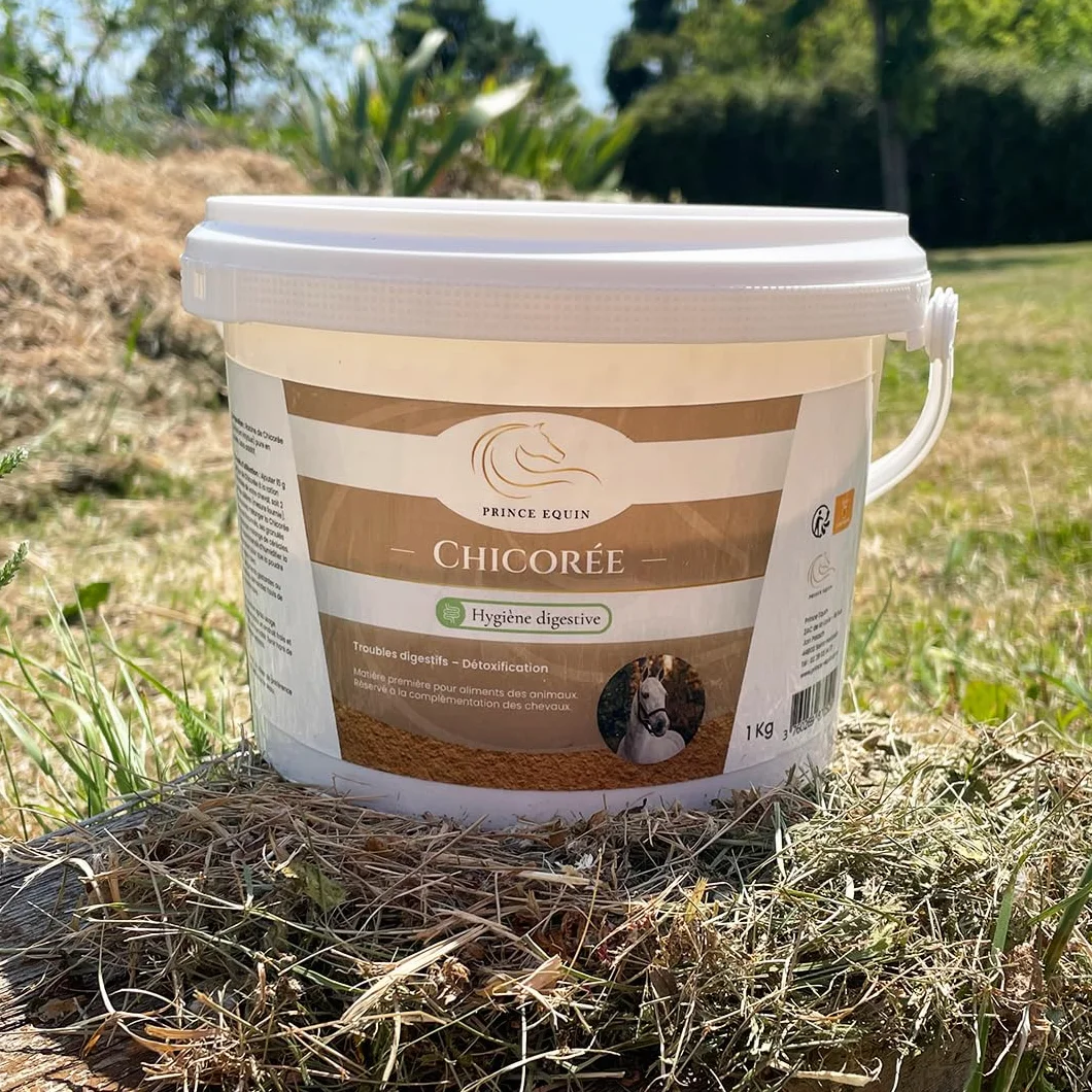 CHICORÉE Complément nutritionnel Cheval Seau 1 kg Digestion Flore intestinale Marque Française