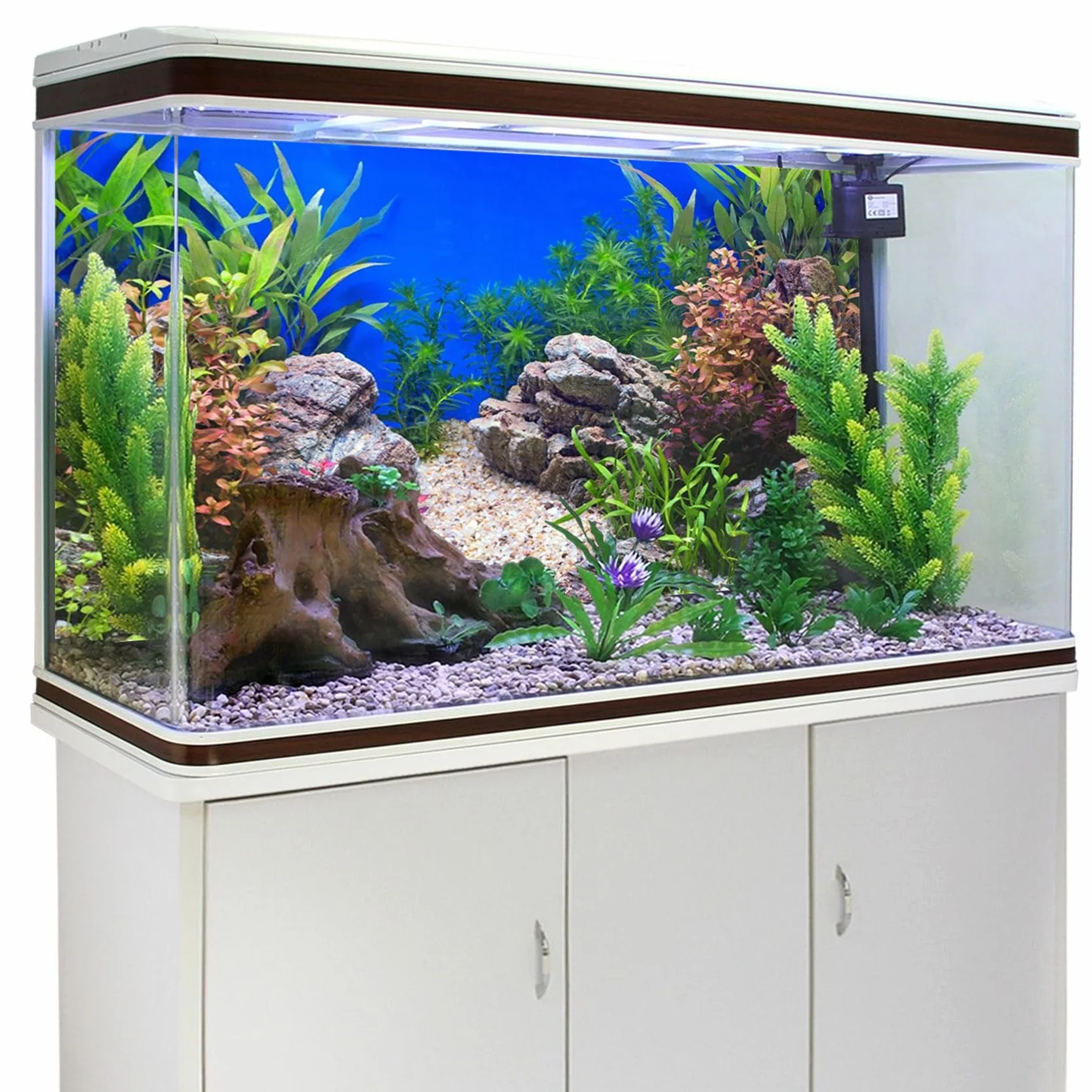 Plante Aquatique Fond Aquarium Vinyle 91x50cm