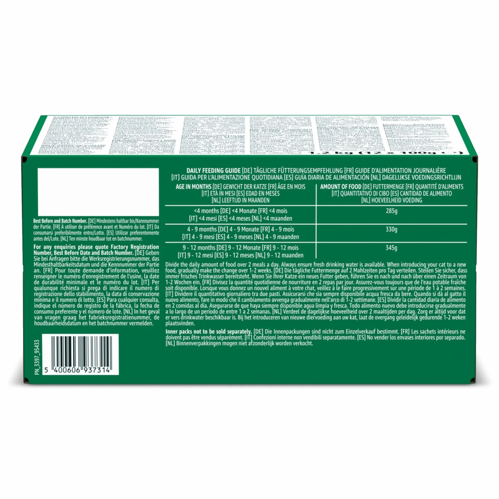 Aliment complet pour chatons by Amazon, Sélection mixte en gelée, 1.2kg (12 sachets de 100g)