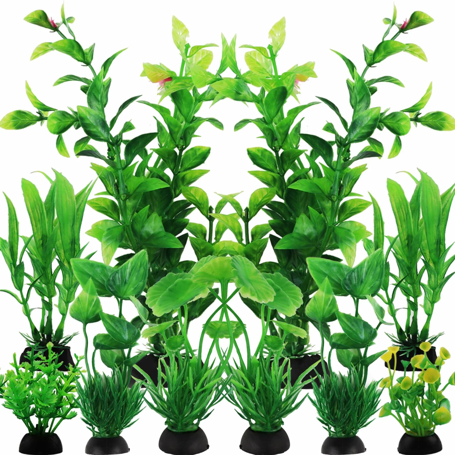 Aquarium Decor 10pcs Fish Tank Plants Green Accessories