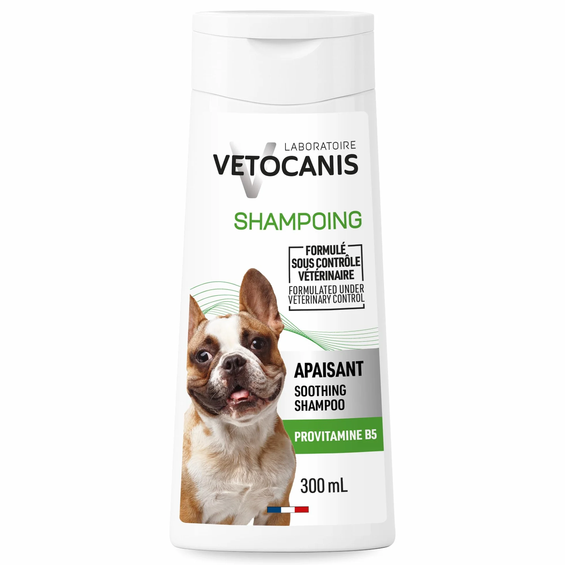 VETOCANIS Shampoing Hypo-allergénique, Peaux sensibles pour Chien, 0% de Parabène 0% de Silicone, Format 300ML
