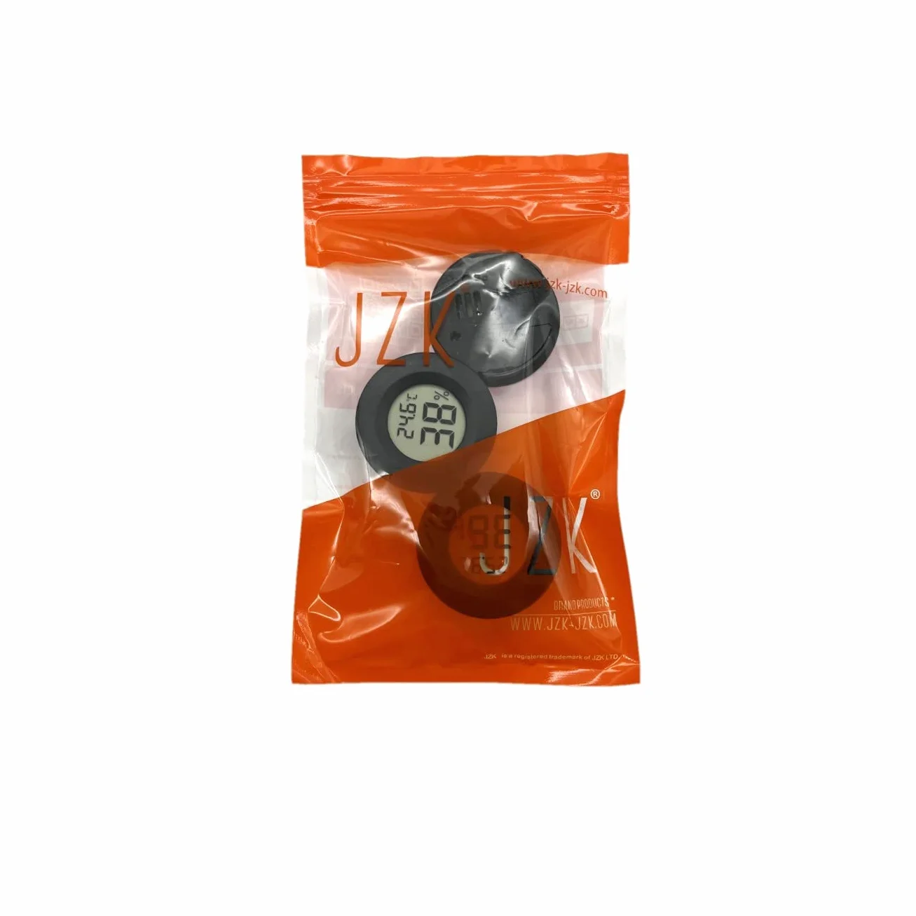 JZK Lot de 3 petits thermomètres hygromètres numériques ronds avec batterie pour voiture/chambre/salle de bain, moniteur d'humidité, jauge de température et d'humidité pour réservoir de reptiles