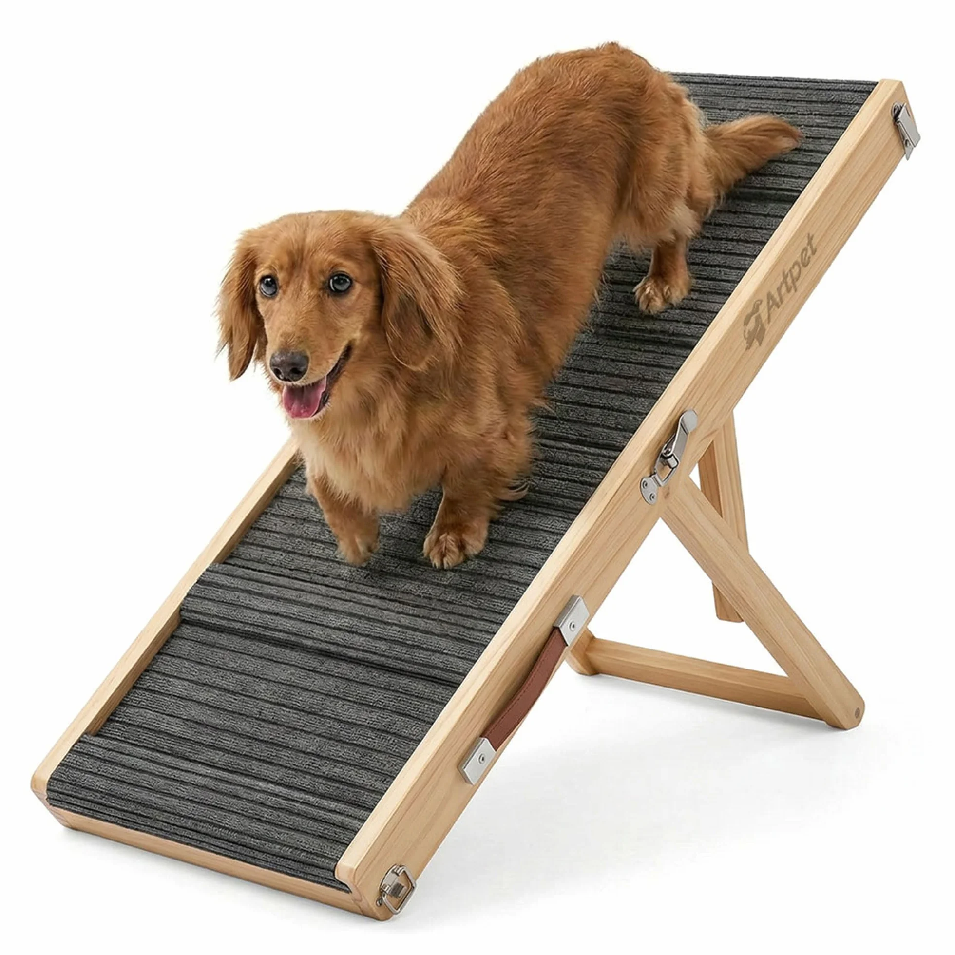 Rampe pliable antidérapante pour chien, hauteur réglable, supporte jusqu'à 15,9 kg