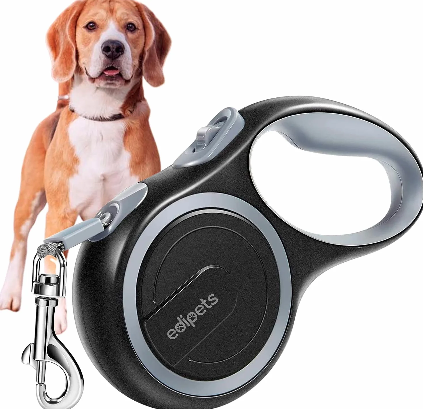 Laisse Chien Rétractable Edipets 8 Mètres Flexible Dressage Promenade
