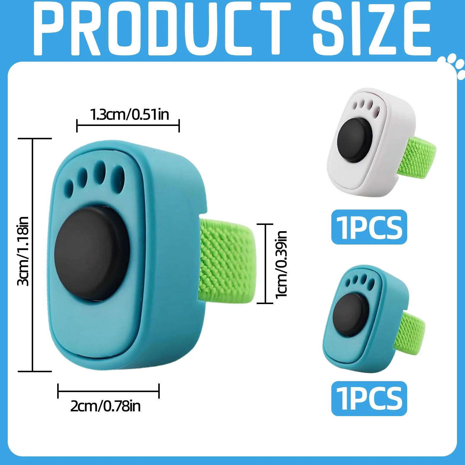 Dongcill 2 Pcs Clicker Chien Dressage,Clicker De Doigt Pratique pour Dressage,Accessoire Pratique pour l’Entraînement Canin,pour Chien Chat Lapin Chevaux (Blanc)