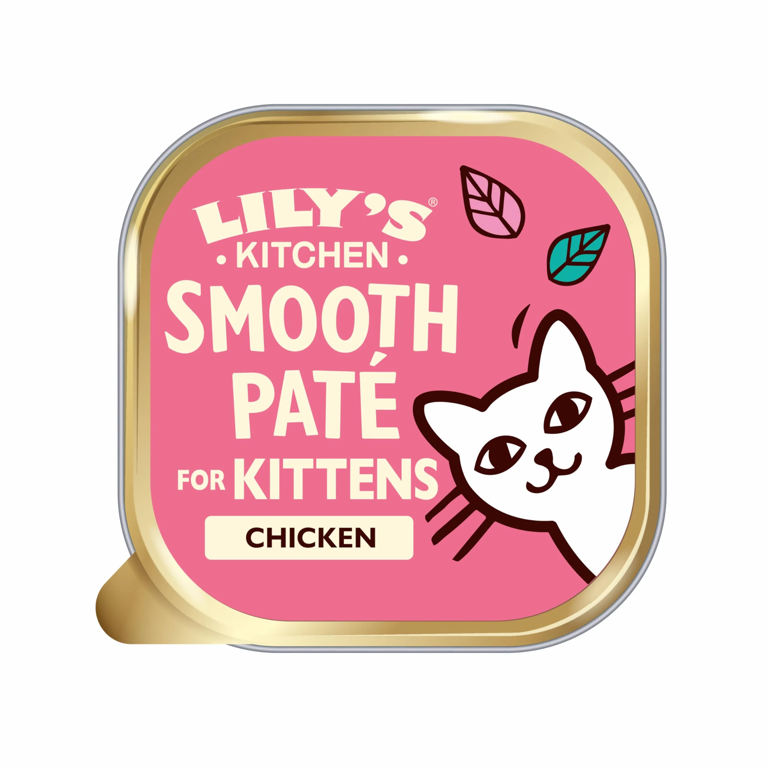 Lily's Kitchen Pâté lisse pour chaton, Poulet + bœuf (19 x 85 g)