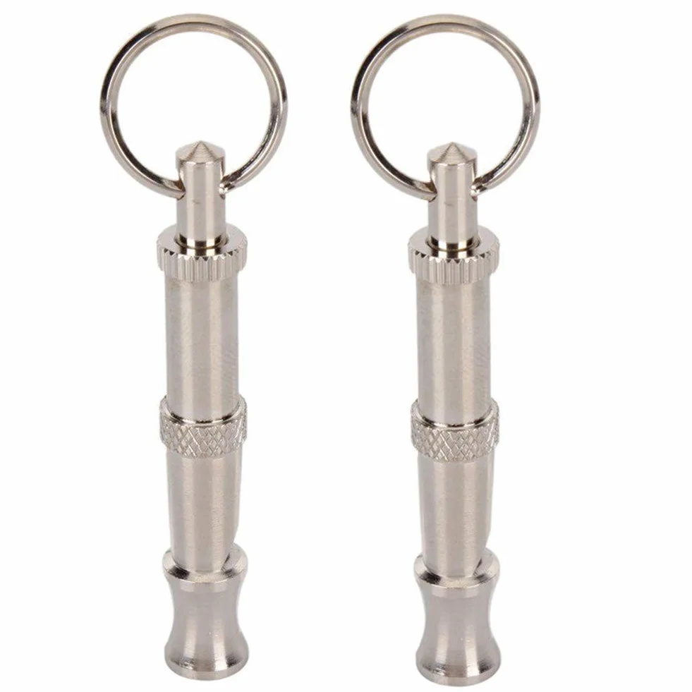 Sifflet pour Chiens Ultrason Anti Aboiement Métal 2pcs