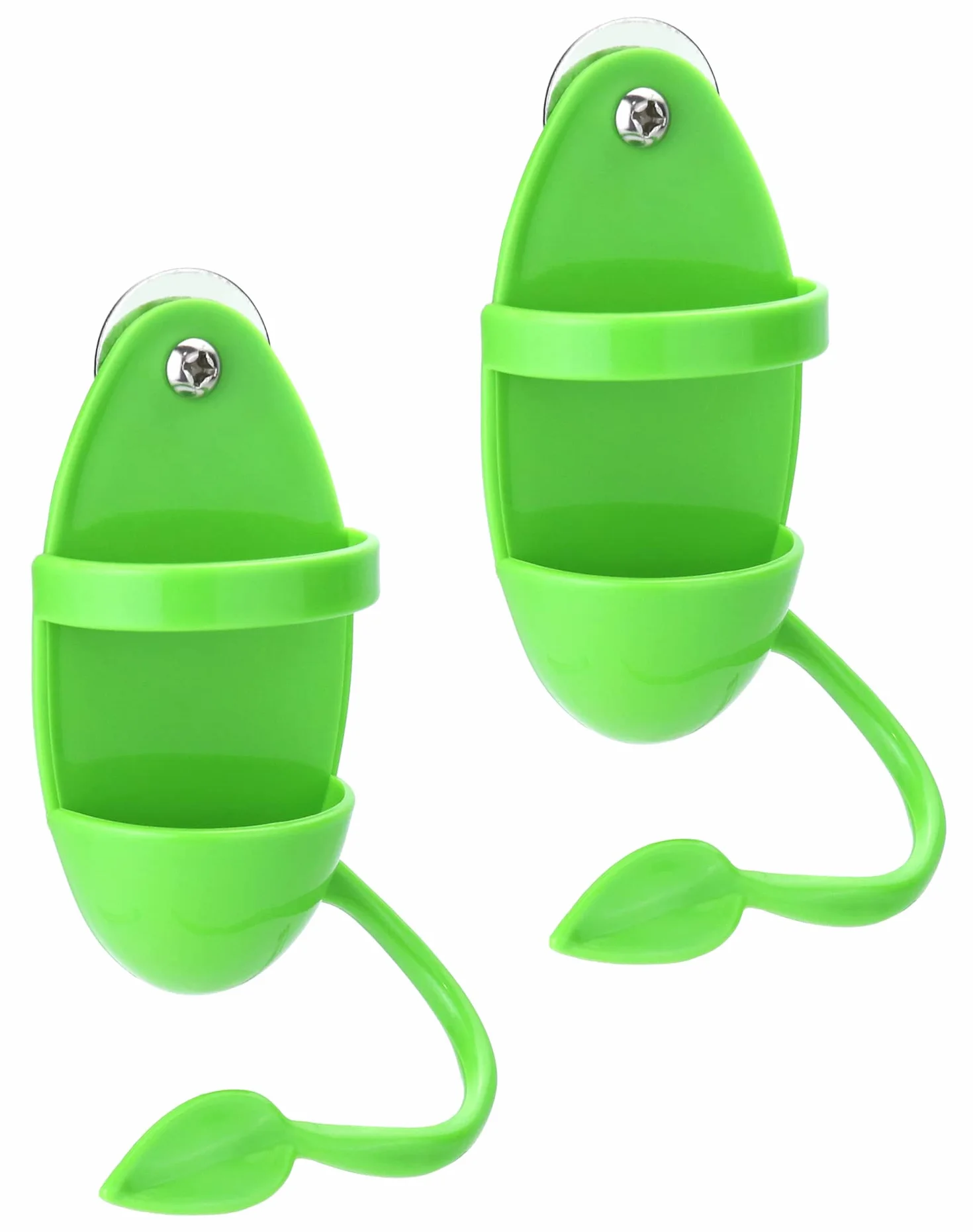 QWORK® 2Pcs Support pour os de seiche Oiseaux avec perchoir, mangeoire à Oiseaux pour mil/Fruits/légumes