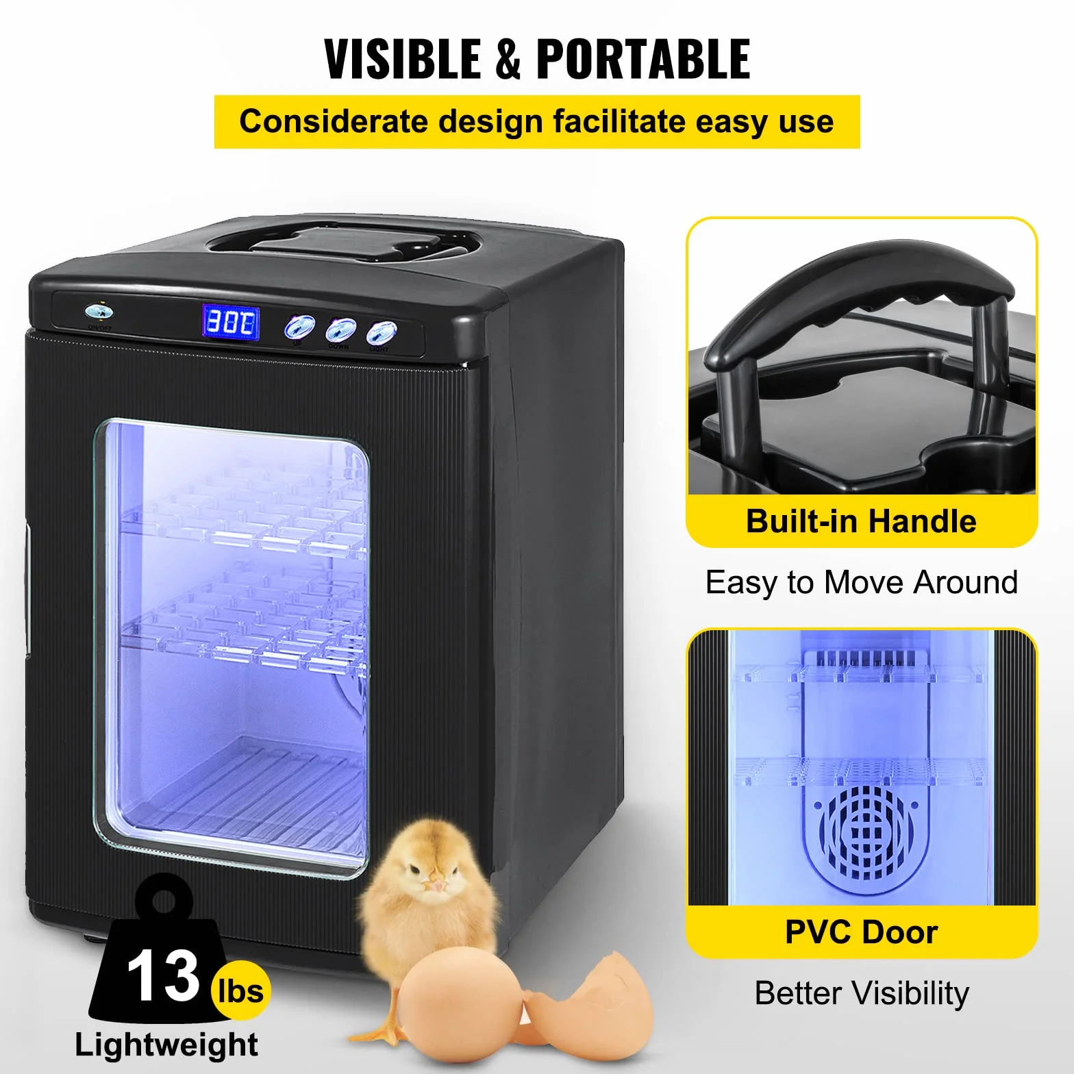 Incubateur 25L Automatique 5°-60°C pour Reptiles Amphibiens