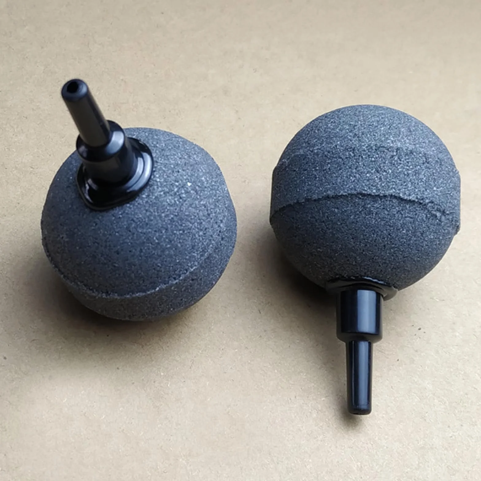 Pierre d'air d'Aquarium Bubbler, 8 Pièces Diffuseur Bulle, Ball-Shape Bubble Release Tool, 4mm/8mm Tuyau Connectable