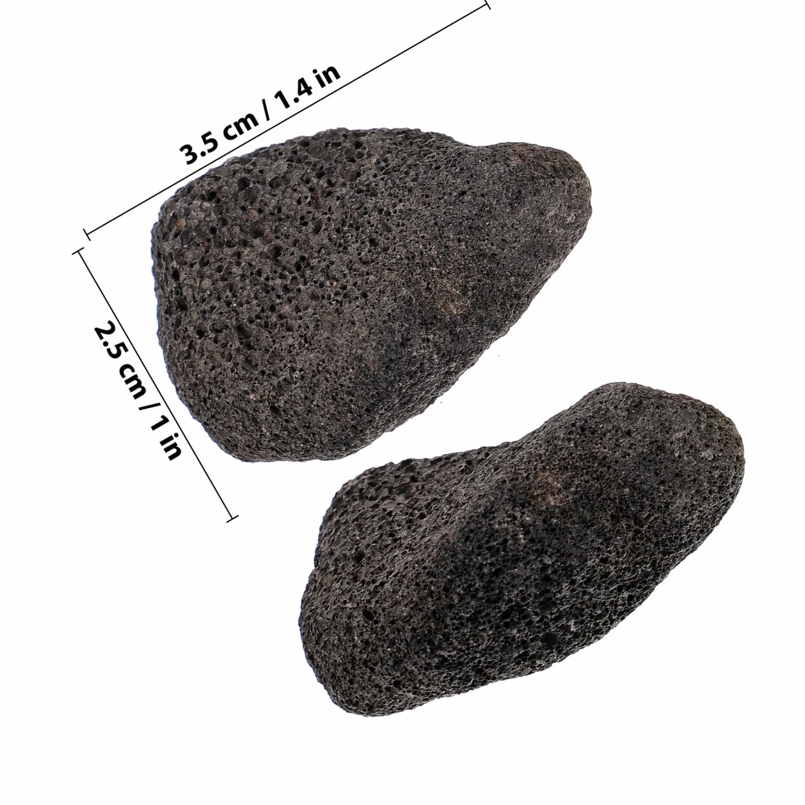 Hemobllo Roche Volcanique Naturelle Noire Poreuse 200g 2-4cm pour Décoration Aquarium, Plantes en Pot et Aménagement Paysager, Pierre Volcanique Respirante pour Terrarium et Jardin